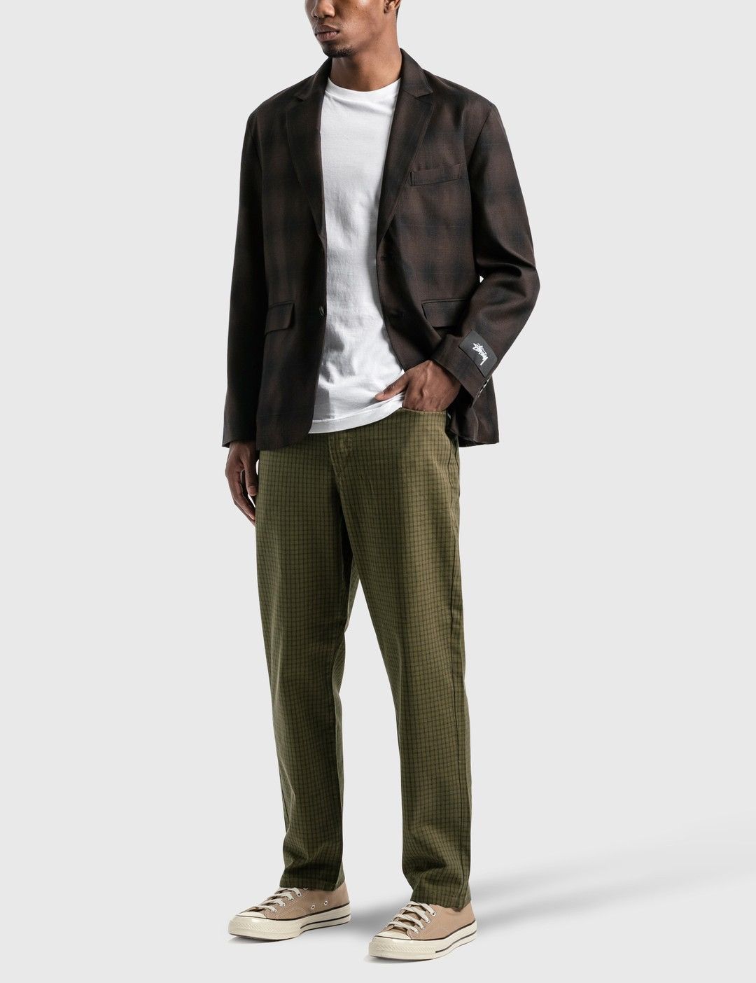 Stussy Stussy Shadow Plaid Sport Coat MEDIUM Grailed