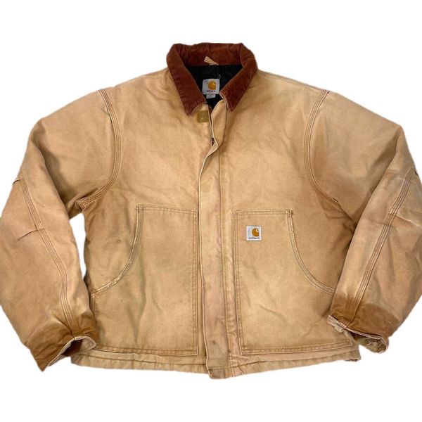 Vintage Carhartt J002 brown Arctic Quilt Lined Duck jacket | Grailed