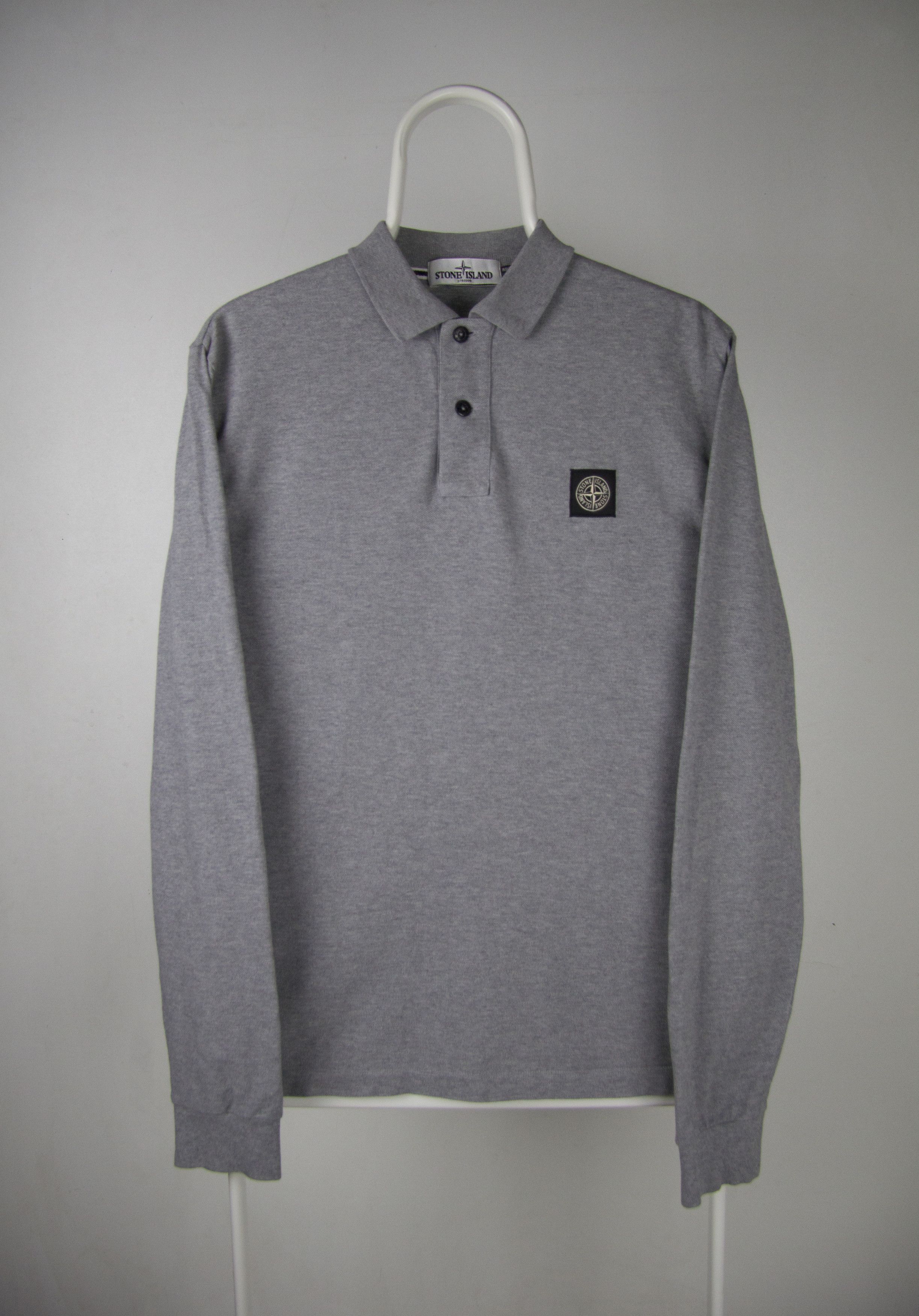 image of Stone Island Patch Program Longsleeve Rugby in Grey, Men's (Size Medium)