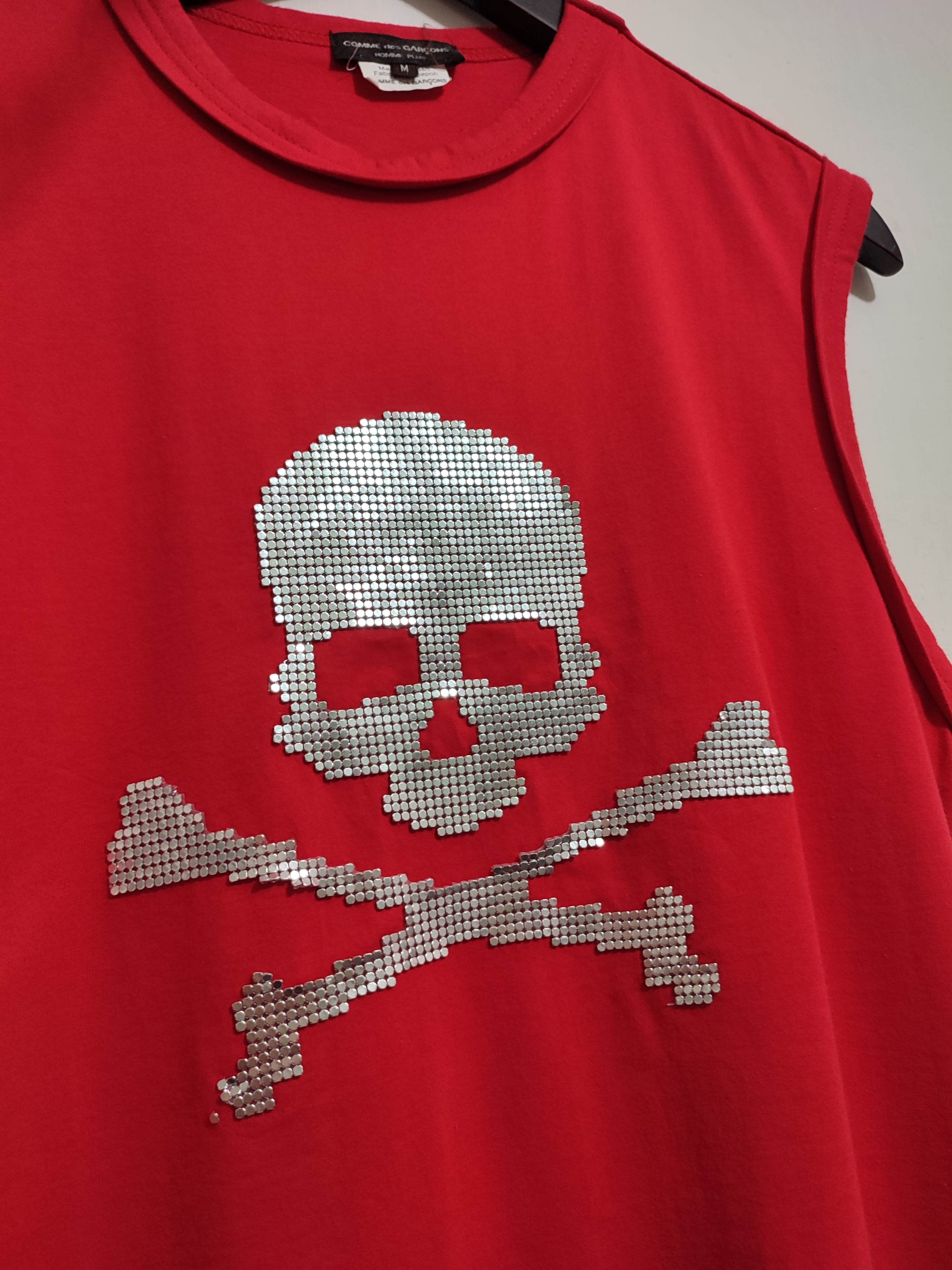 Comme des Garcons × Comme des Garcons Homme Plus Rare!!! Comme Des Garcons Skull 2005 Sleeveless Size US M / EU 48-50 / 2 - 2 Thumbnail