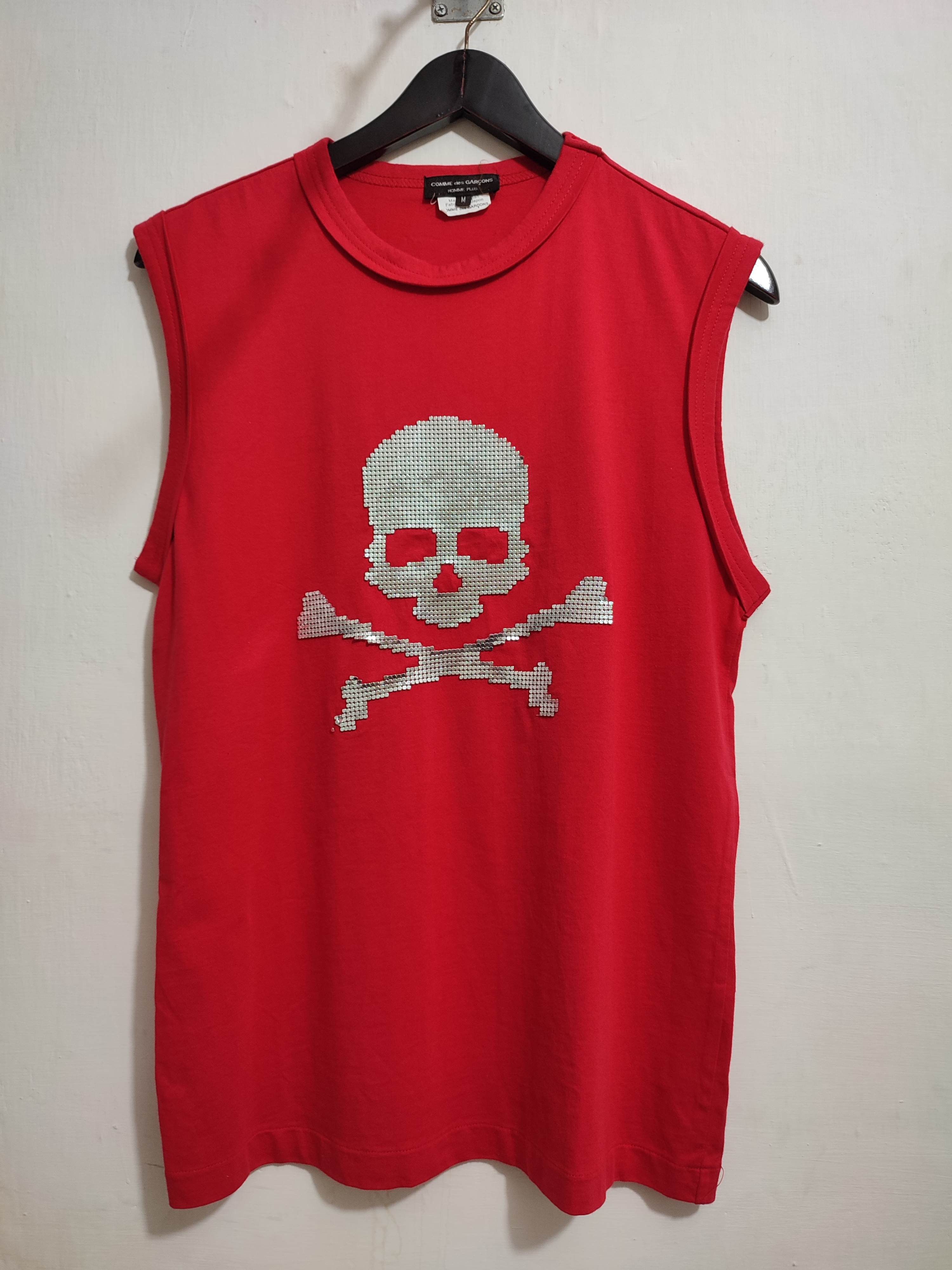 Comme des Garcons × Comme des Garcons Homme Plus Rare!!! Comme Des Garcons Skull 2005 Sleeveless Size US M / EU 48-50 / 2 - 1 Thumbnail