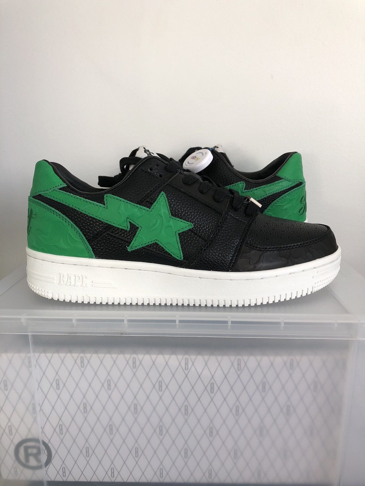 Bape Bape x Gunna Bapesta “Slatt” green black white size 10 VNDS