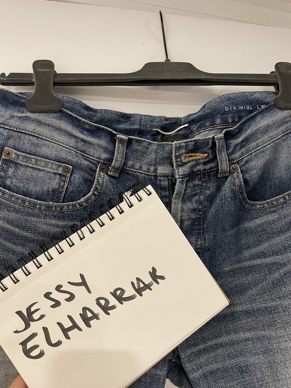 Saint laurent paint splatter jeans outlet