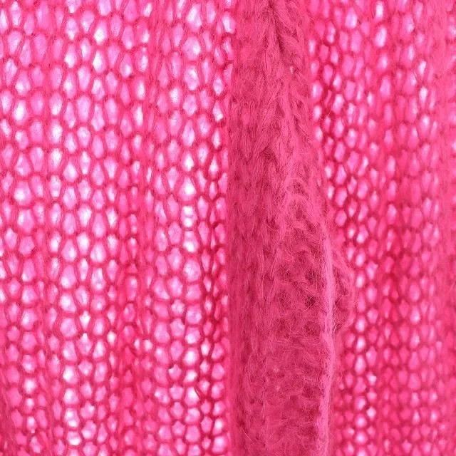 Prada RARE Prada Open Knit Mohair Cardigan in Pink Size US L / EU 52-54 / 3 - 8 Thumbnail