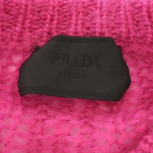 Prada RARE Prada Open Knit Mohair Cardigan in Pink Size US L / EU 52-54 / 3 - 12 Thumbnail