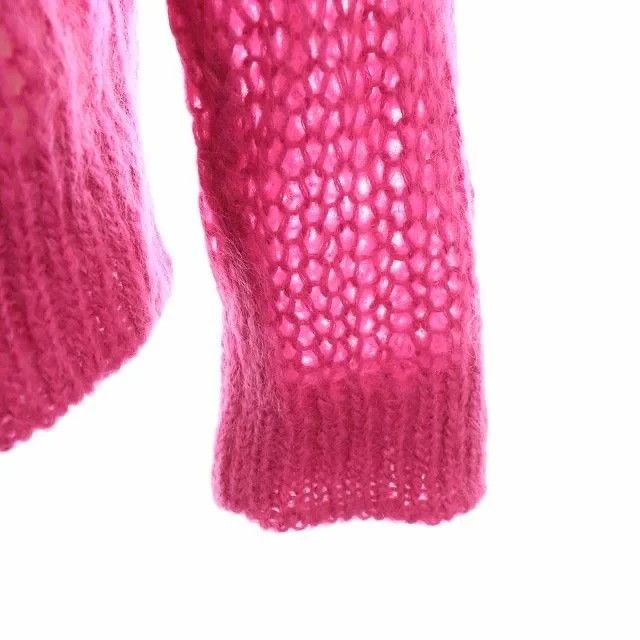 Prada RARE Prada Open Knit Mohair Cardigan in Pink Size US L / EU 52-54 / 3 - 10 Thumbnail