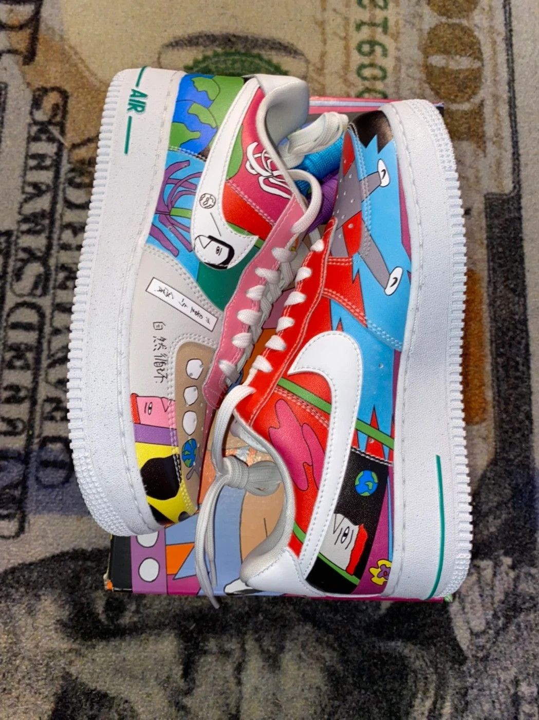 ruohan wang x nike air force 1 low mens flyleather