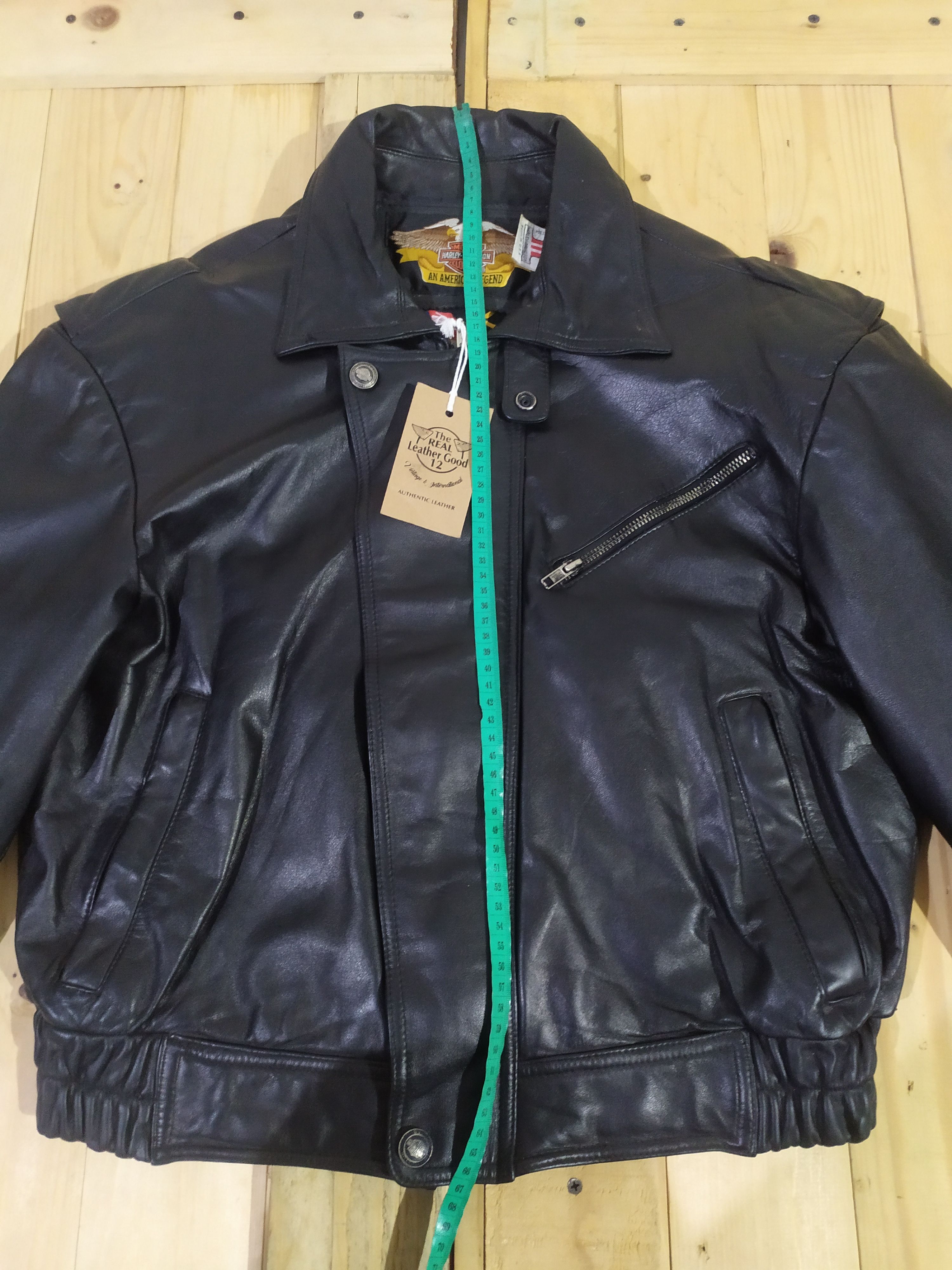 Harley Davidson VTG 80'S HARLEY DAVIDSON LEATHER FULL EMBROIDERY JACKET Size US M / EU 48-50 / 2 - 9 Thumbnail