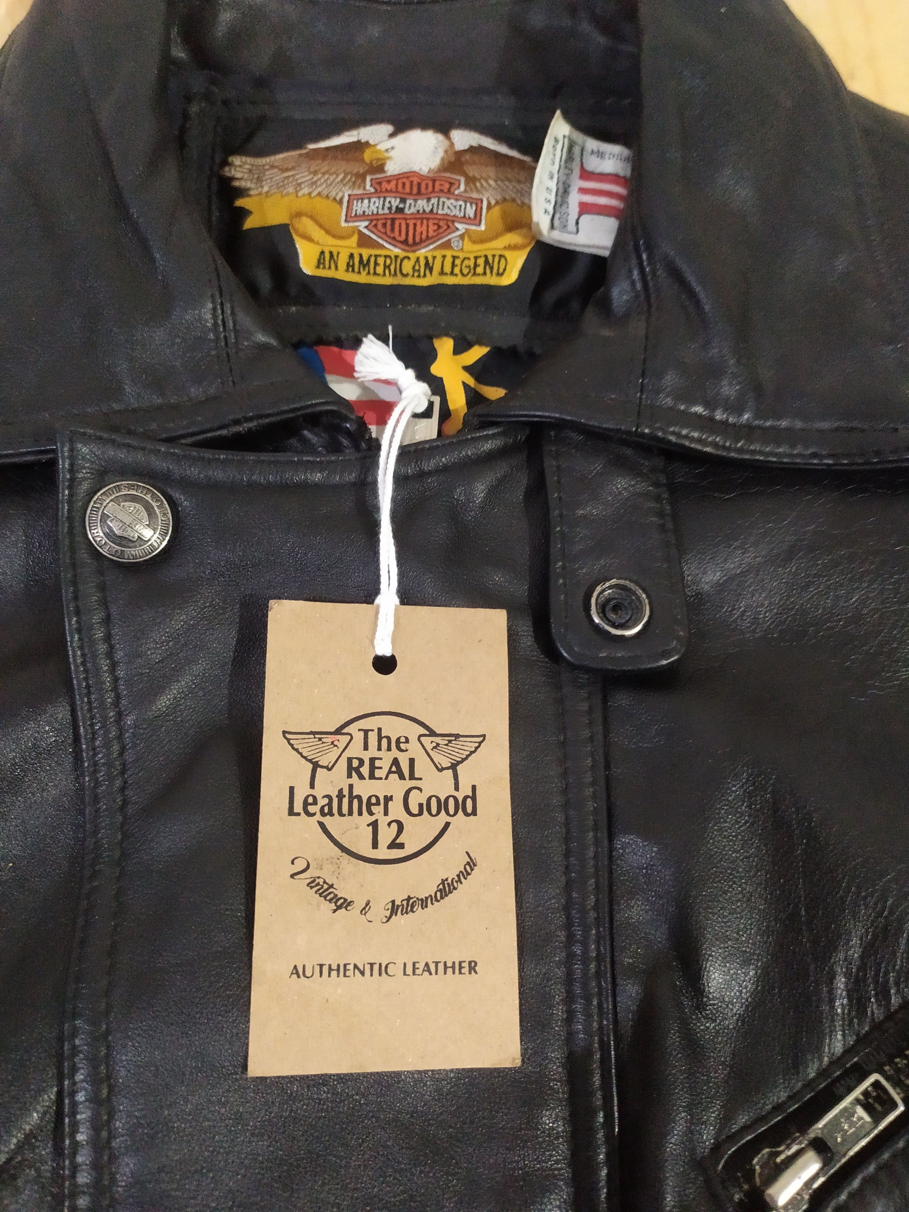 Harley Davidson VTG 80'S HARLEY DAVIDSON LEATHER FULL EMBROIDERY JACKET Size US M / EU 48-50 / 2 - 7 Thumbnail