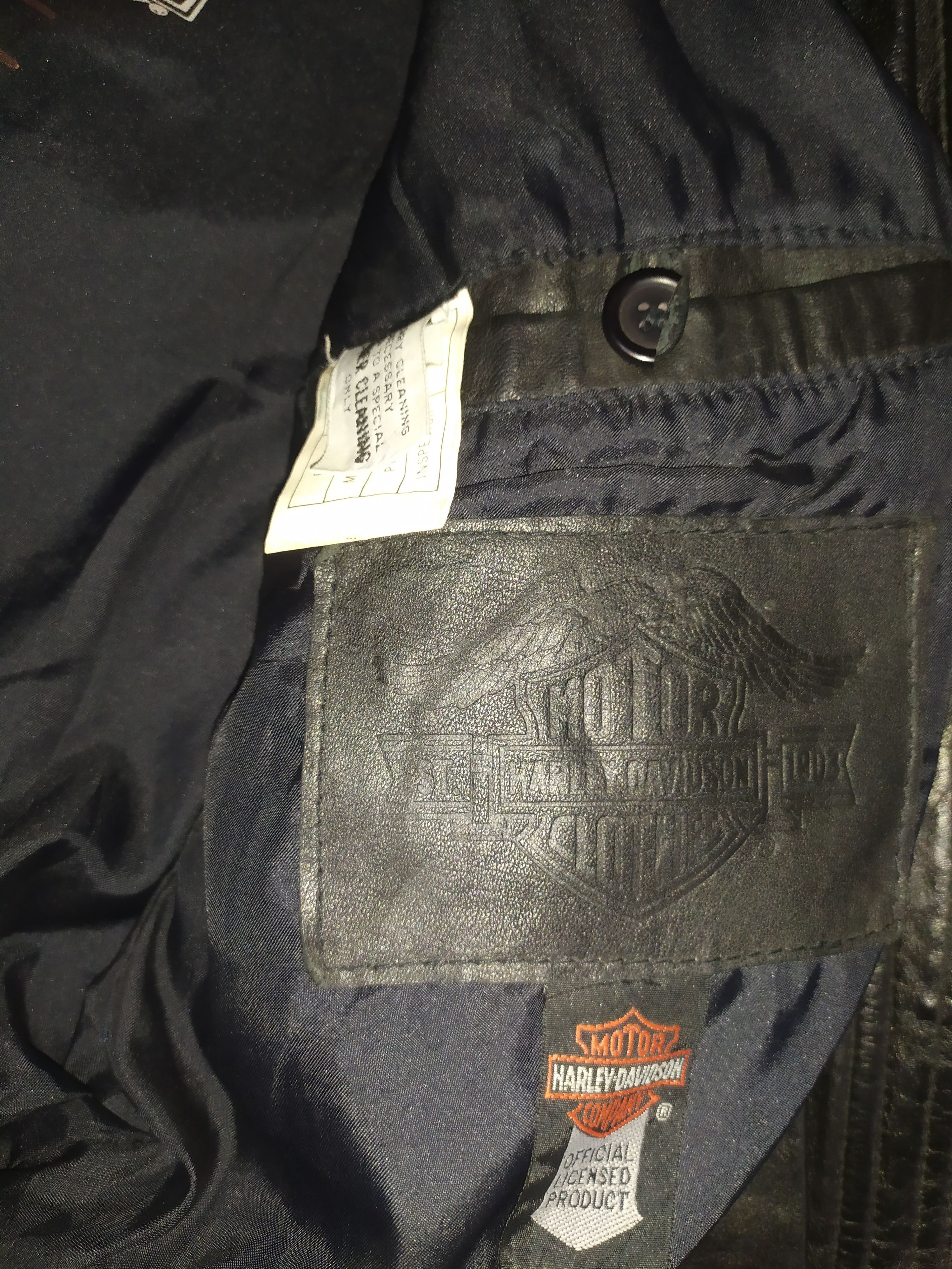 Harley Davidson VTG 80'S HARLEY DAVIDSON LEATHER FULL EMBROIDERY JACKET Size US M / EU 48-50 / 2 - 6 Thumbnail