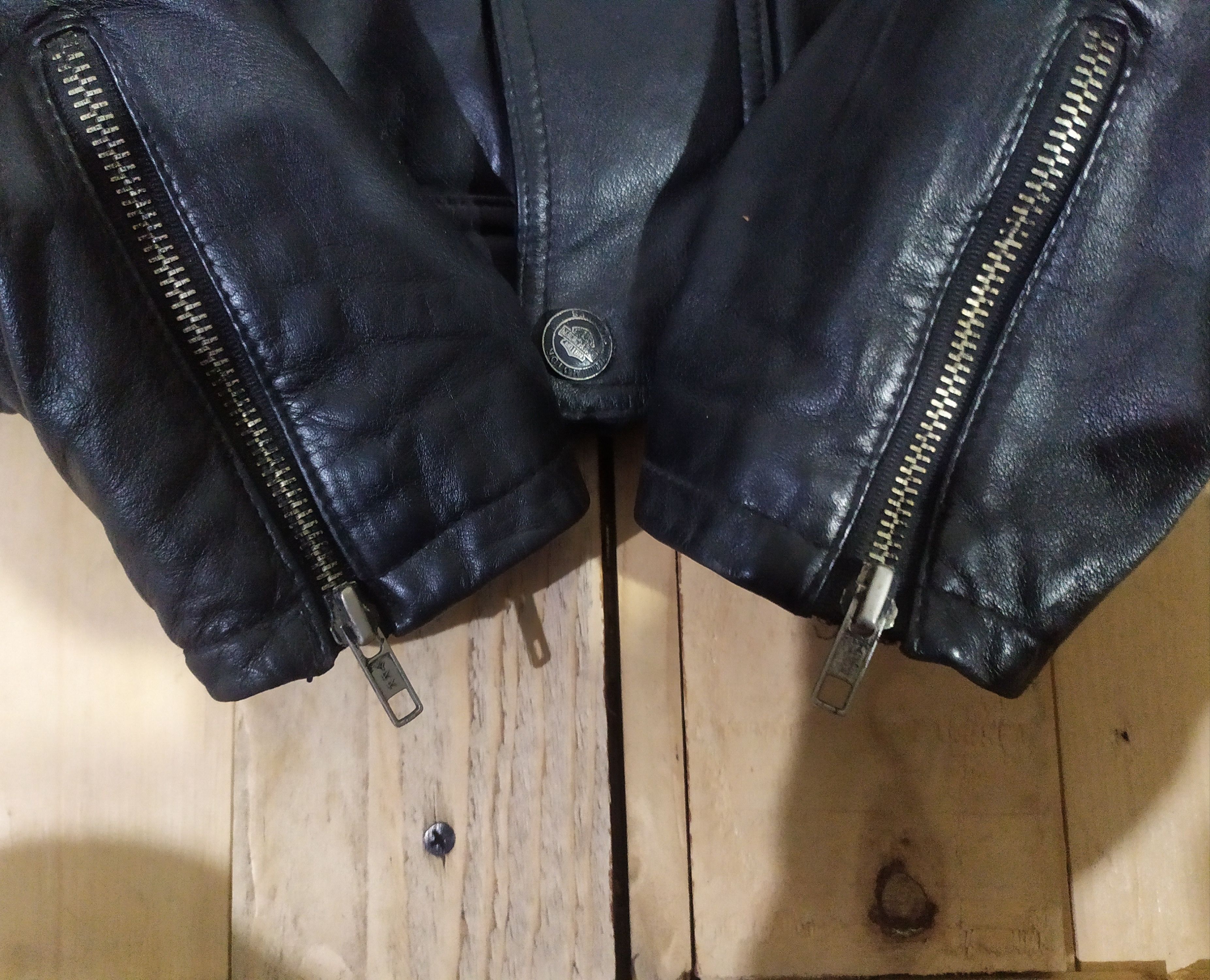Harley Davidson VTG 80'S HARLEY DAVIDSON LEATHER FULL EMBROIDERY JACKET Size US M / EU 48-50 / 2 - 23 Thumbnail