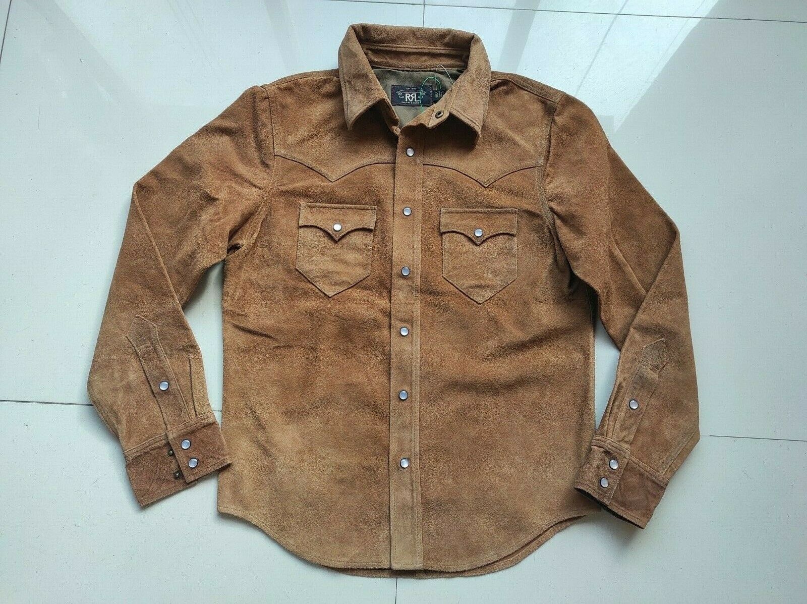 Rrl shearling cheap western shirt jacket