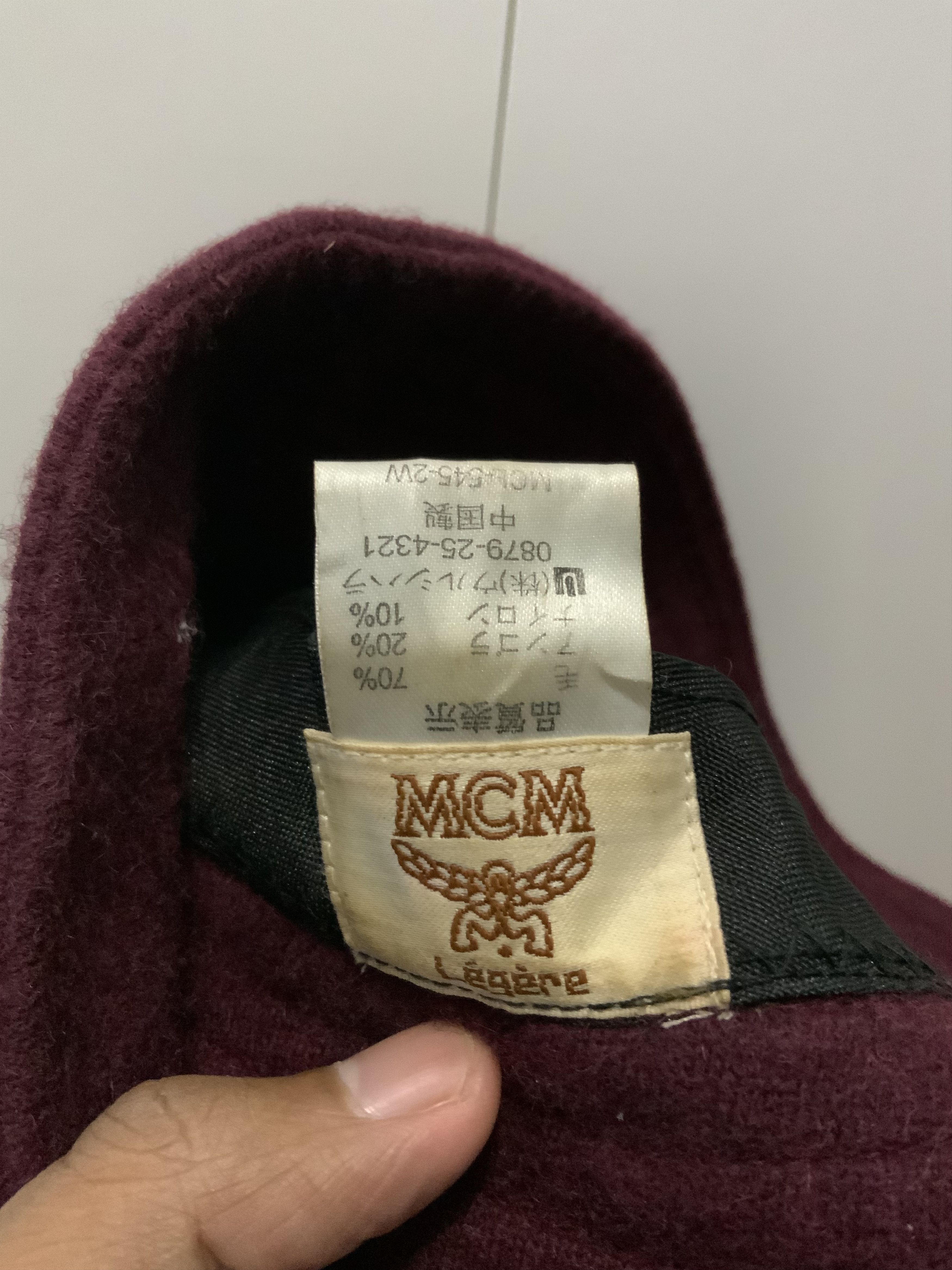 MCM MCM Legere Maroon Fur Bucket Hat Size ONE SIZE - 14 Thumbnail