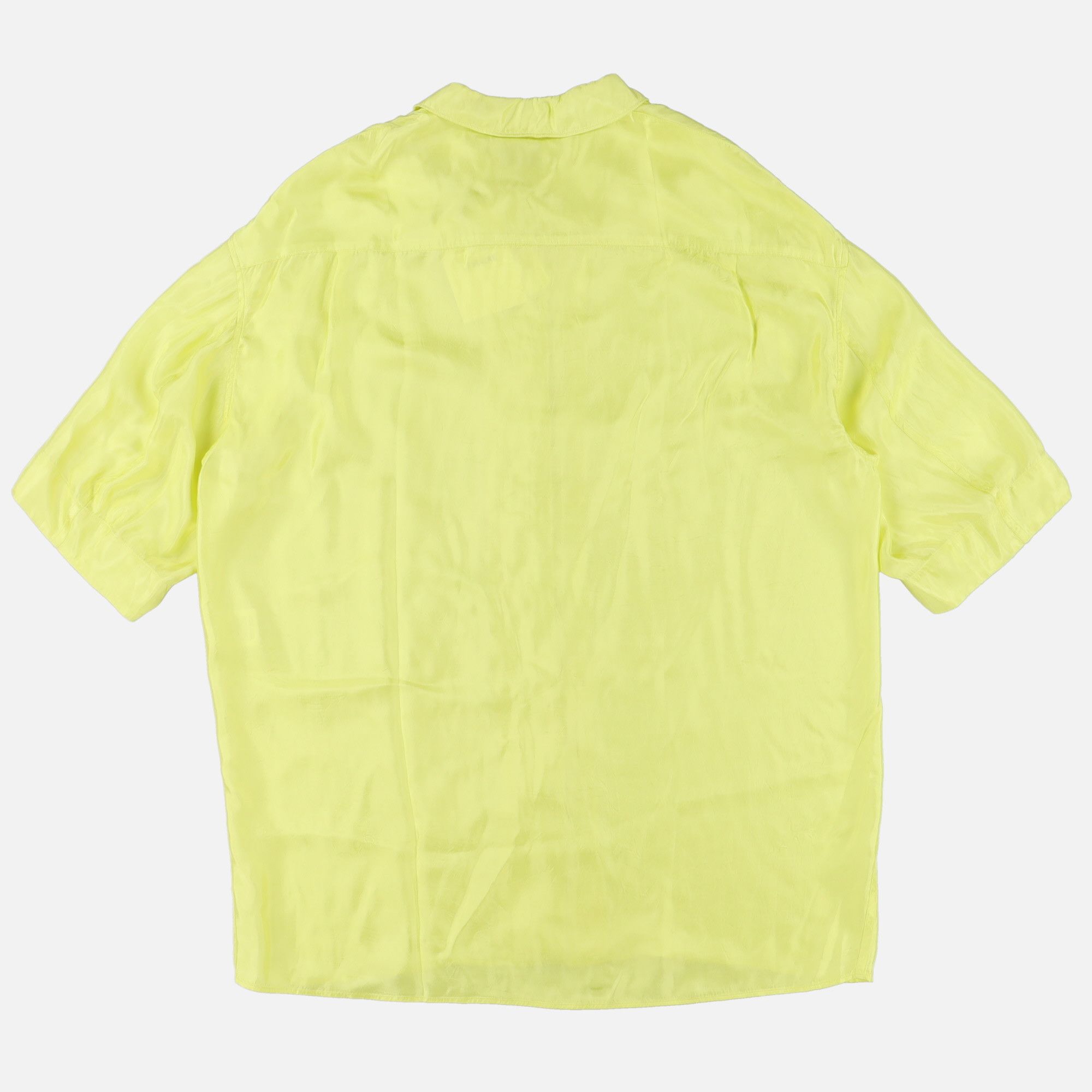 Lemaire Light Yellow Satin Maxi Shirt