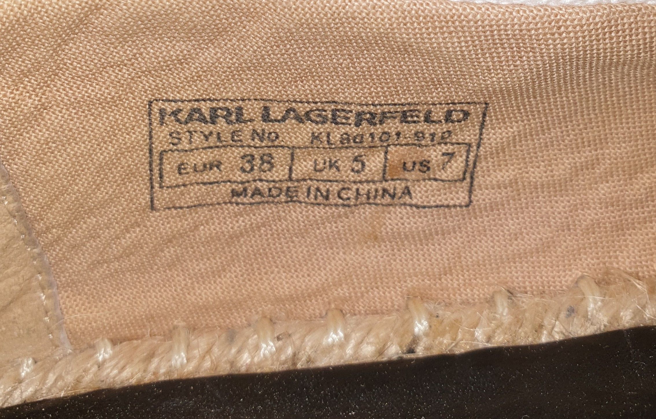 Karl Lagerfeld Karl Lagerfeld Women's Espadrilles US 7 UK 5 EUR38 Shoes Size US 7 / IT 37 - 23 Thumbnail
