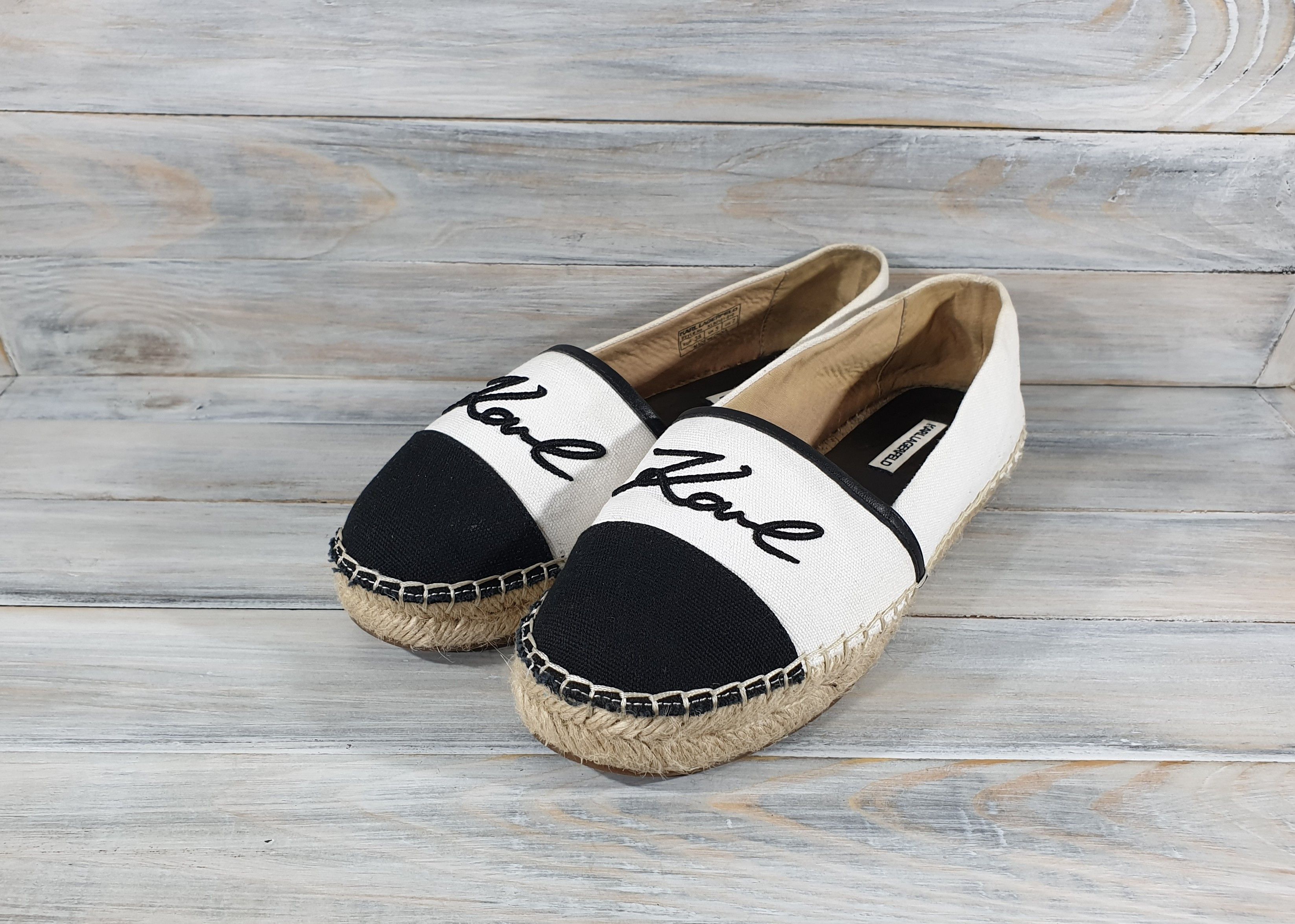 Karl Lagerfeld Karl Lagerfeld Women's Espadrilles US 7 UK 5 EUR38 Shoes Size US 7 / IT 37 - 4 Thumbnail