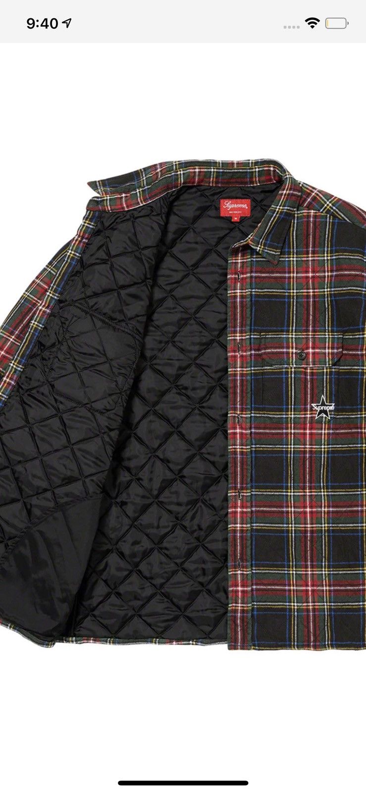 Supreme Supreme Quilted Plaid Flannel Shirt Size US L / EU 52-54 / 3 - 2 Thumbnail