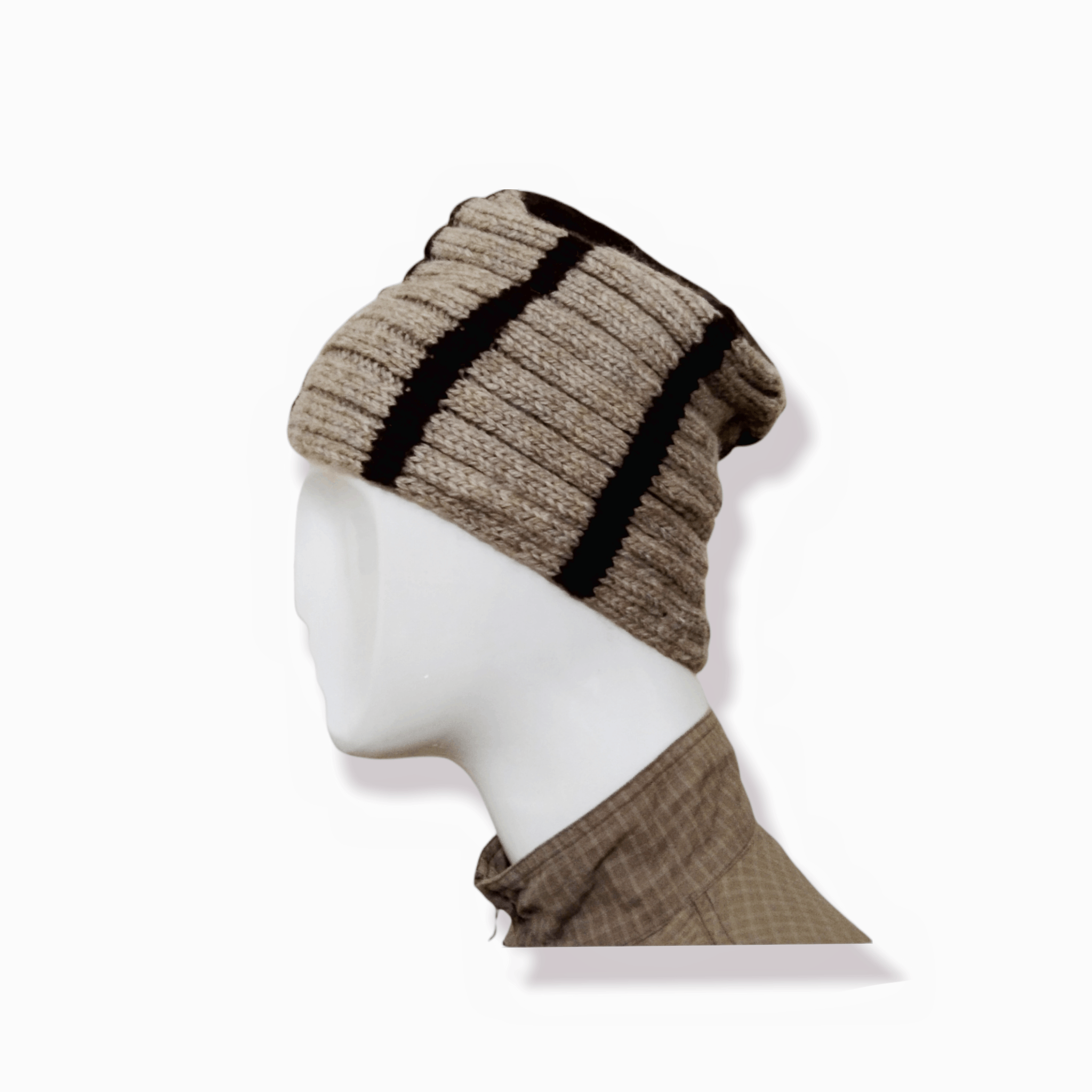 Edition Japan VERSATILE ROLLED KNITTED WOOL BEANIE HAT Size ONE SIZE - 2 Thumbnail
