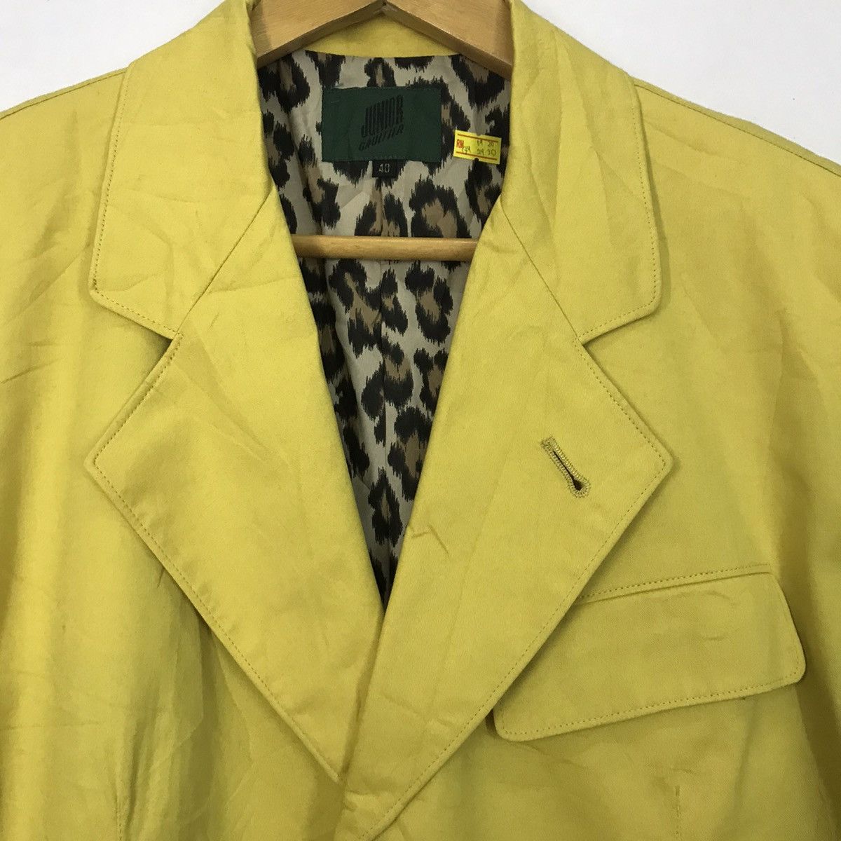 Gaultier Homme Objet × Jean Paul Gaultier Junior Gaultier JPG Japan coat rare yellow colour Size US M / EU 48-50 / 2 - 3 Thumbnail