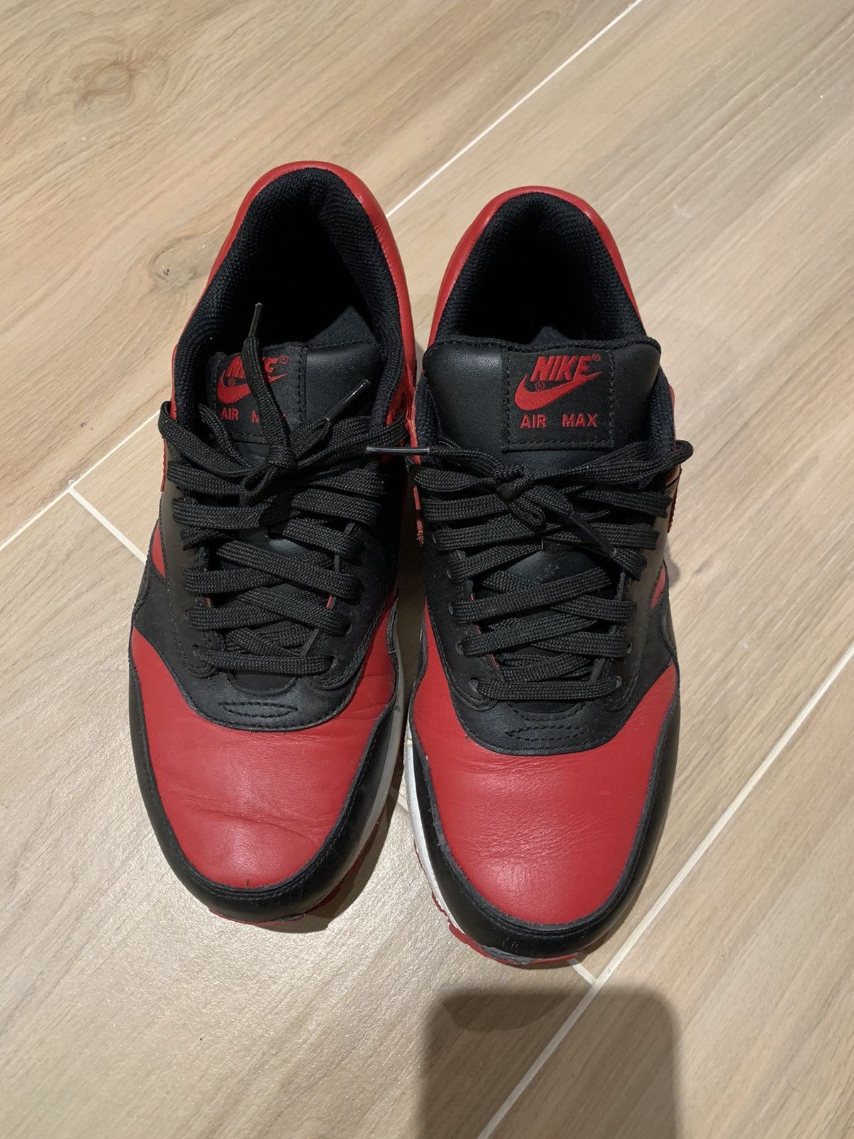 Nike Air Max 1 Premium Bred 2015 Size US 8 / EU 41 - 2 Thumbnail