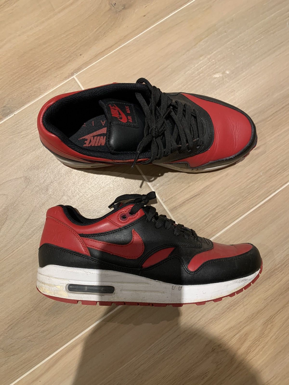 Nike Air Max 1 Premium Bred 2015 Size US 8 / EU 41 - 1 Thumbnail