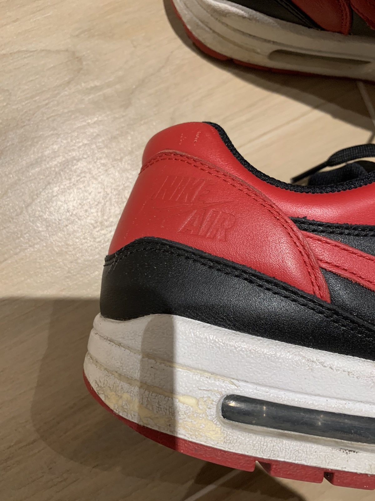 Nike Air Max 1 Premium Bred 2015 Size US 8 / EU 41 - 3 Thumbnail