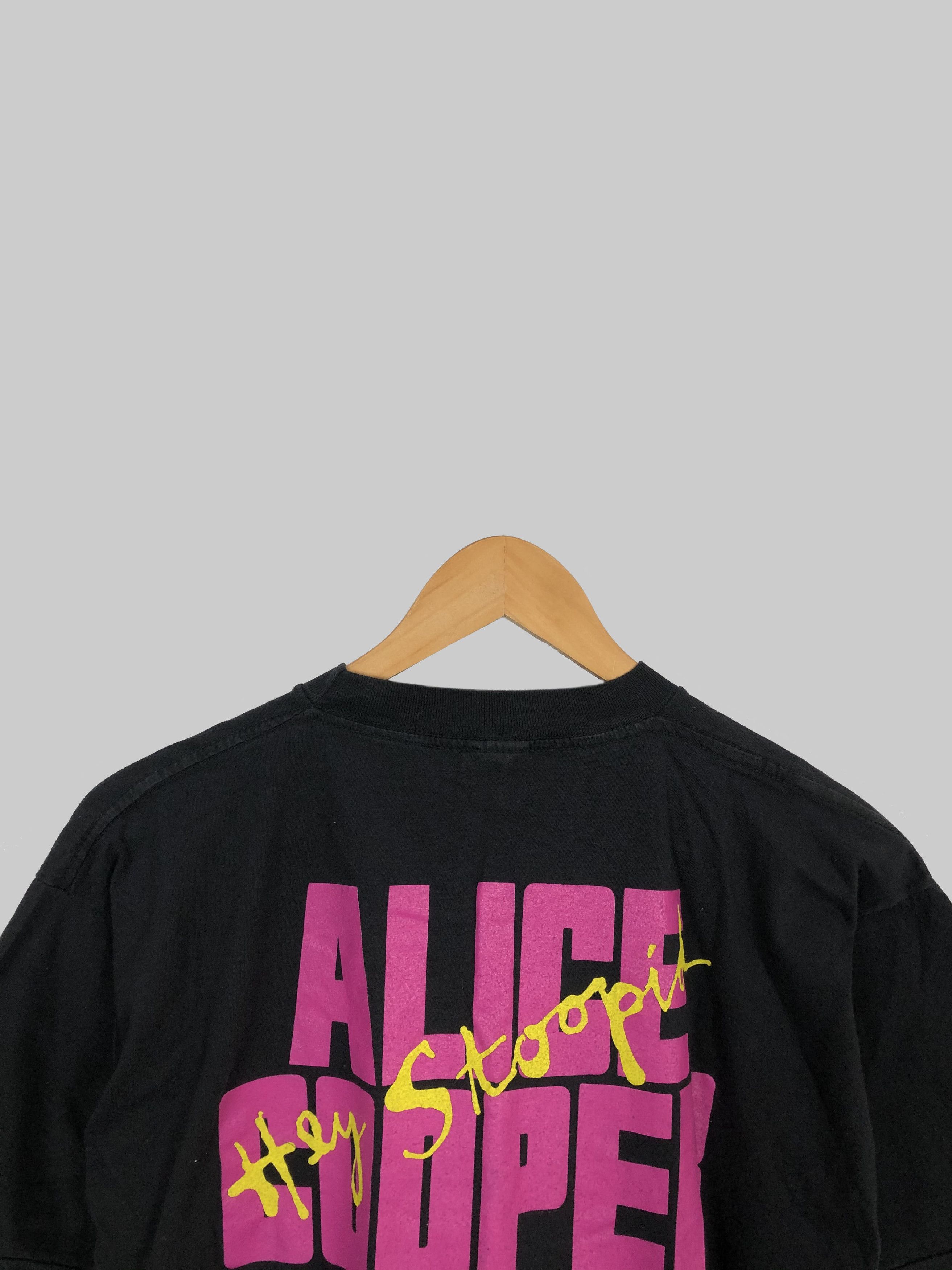 Band Tees Vintage 1991 Alice Cooper Hey Stoopid (Iggy Pop Elton John) Size US L / EU 52-54 / 3 - 4 Thumbnail