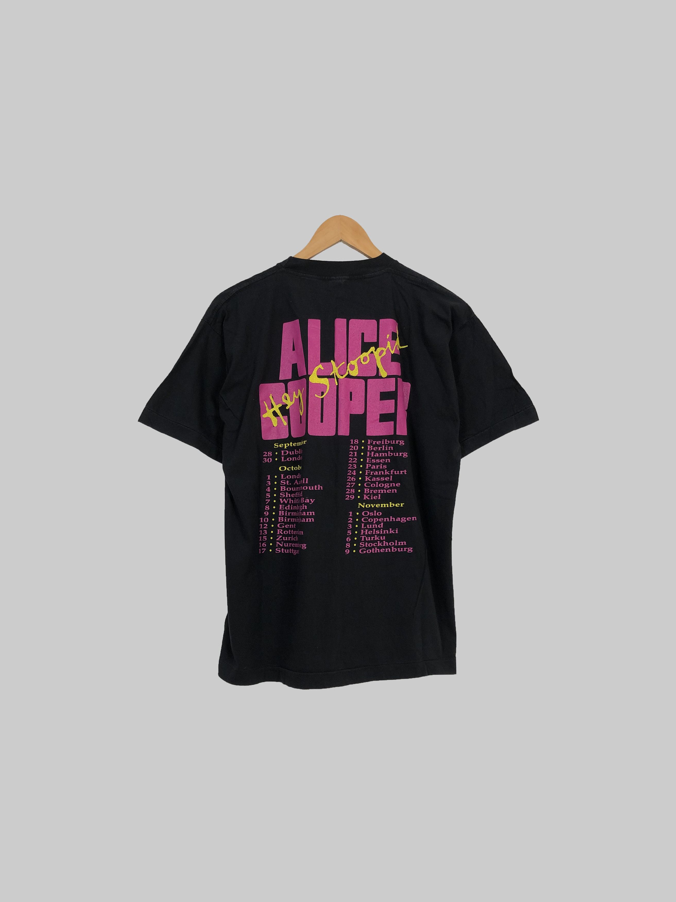Band Tees Vintage 1991 Alice Cooper Hey Stoopid (Iggy Pop Elton John) Size US L / EU 52-54 / 3 - 2 Thumbnail