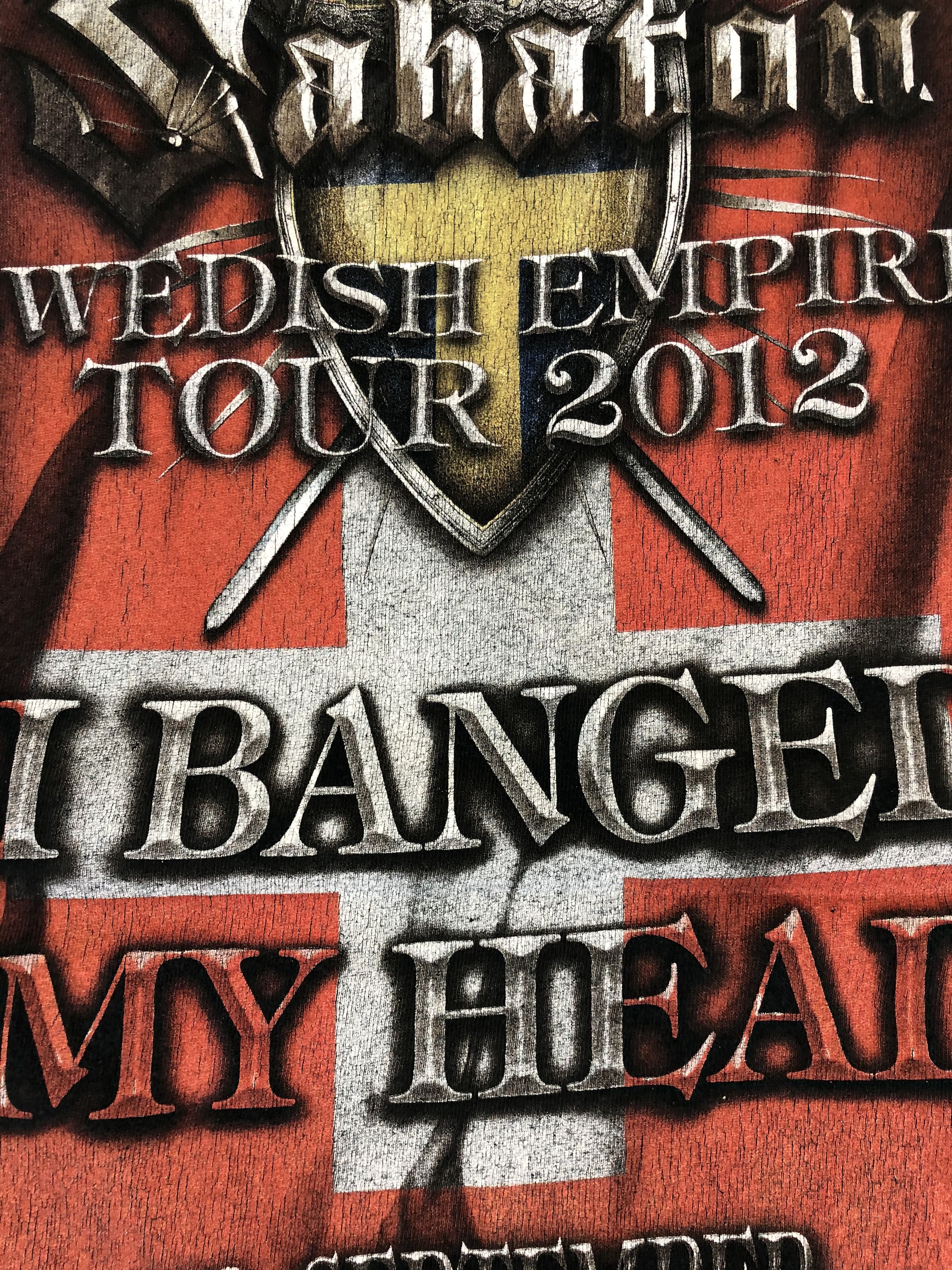 Band Tees Vintage Sabaton (Rammstein Judas Priest Iron Maiden) Size US XL / EU 56 / 4 - 10 Thumbnail
