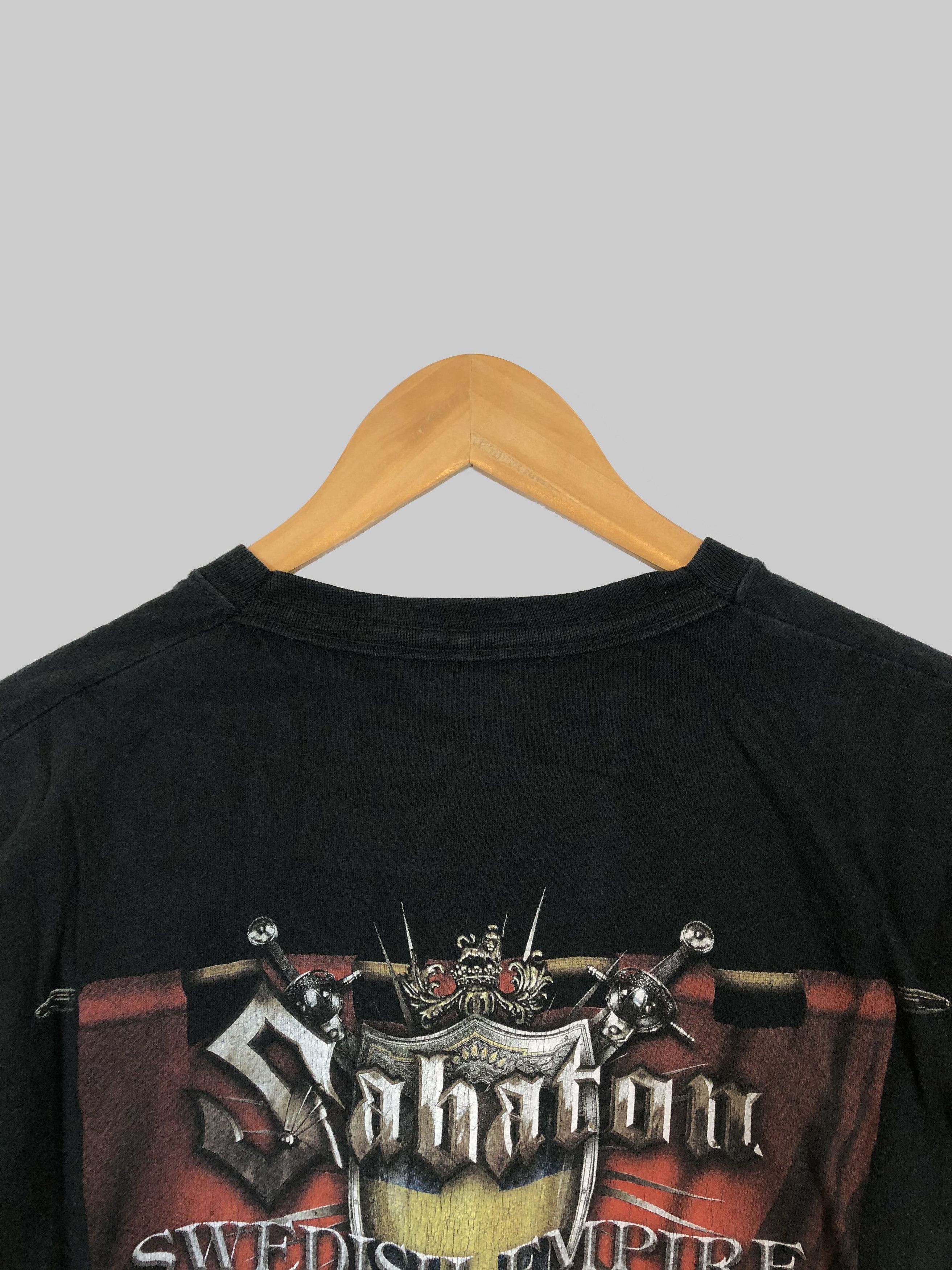 Band Tees Vintage Sabaton (Rammstein Judas Priest Iron Maiden) Size US XL / EU 56 / 4 - 4 Thumbnail