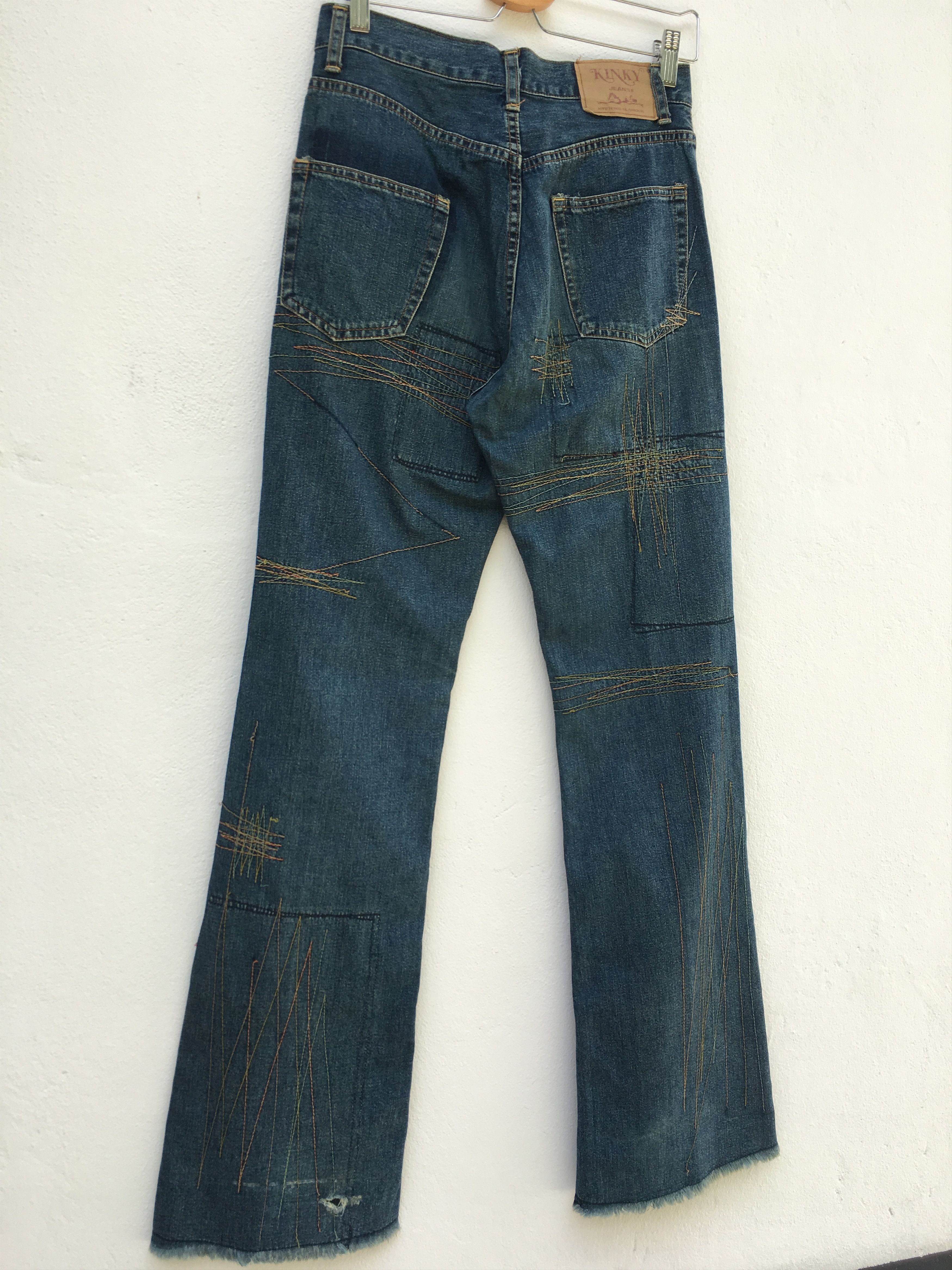 Hysteric Glamour HYSTERIC GLAMOUR distressed denim/cropped pants punk style Size US 28 / EU 44 - 8 Thumbnail