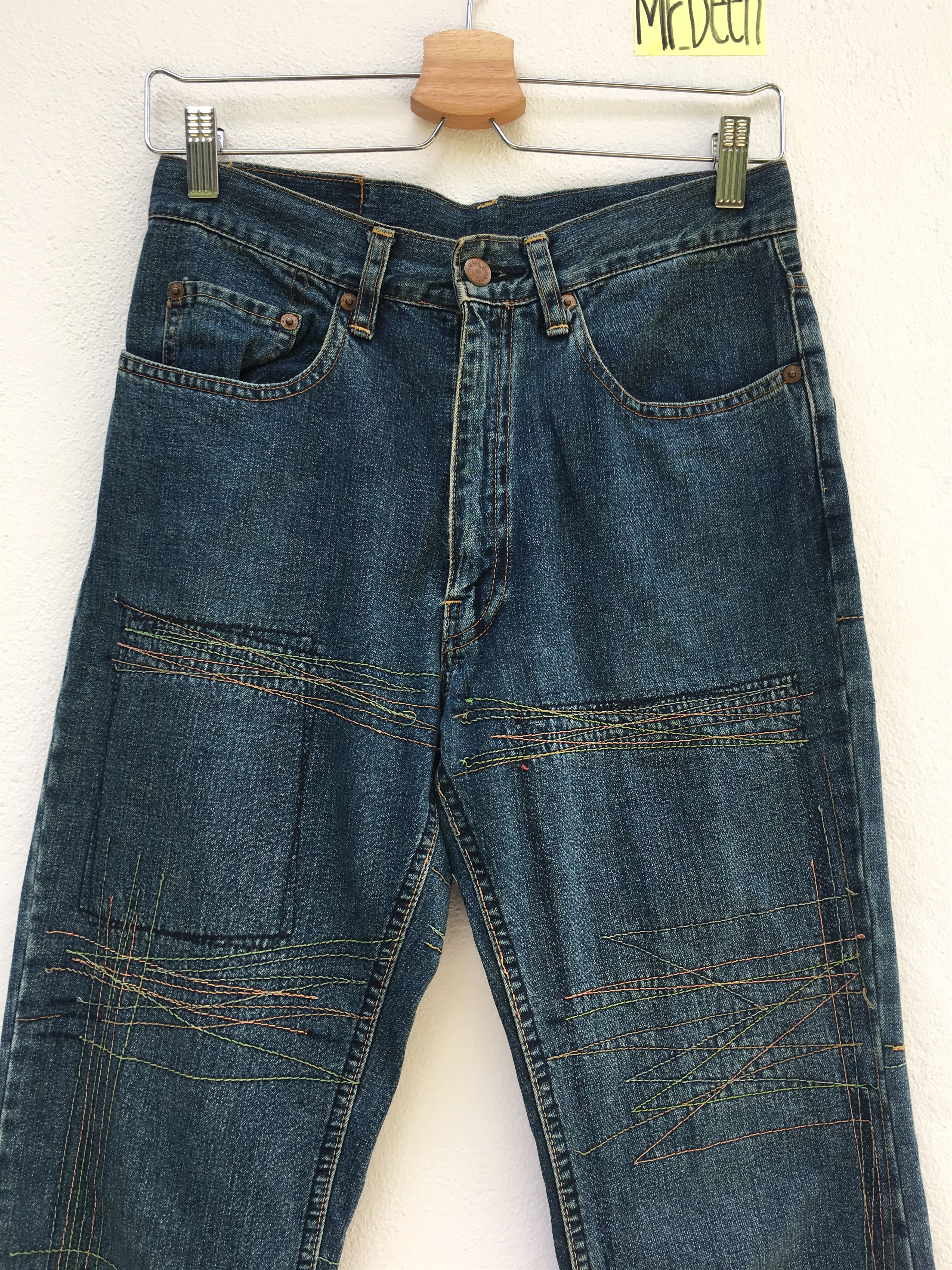 Hysteric Glamour HYSTERIC GLAMOUR distressed denim/cropped pants punk style Size US 28 / EU 44 - 4 Thumbnail
