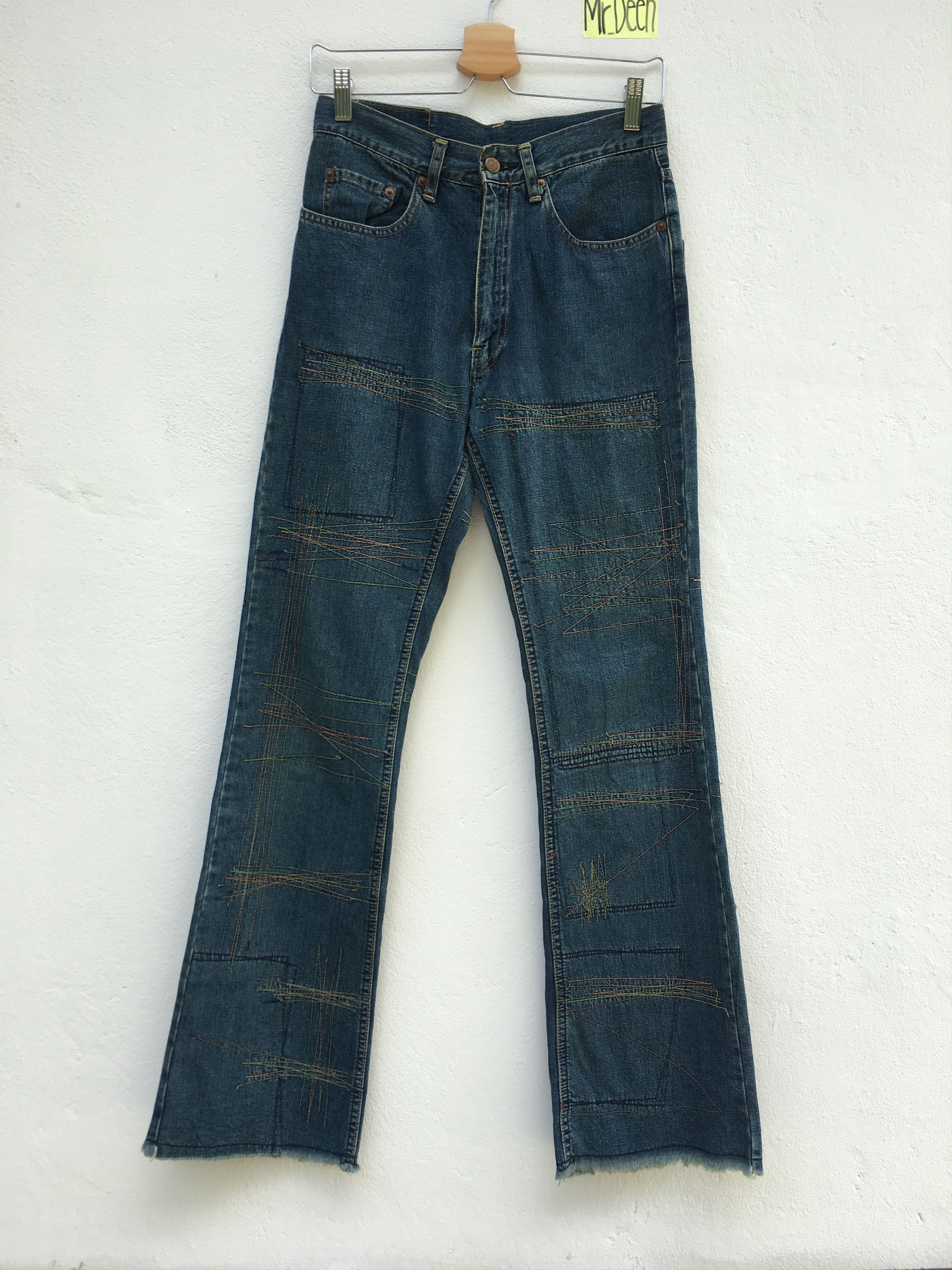 Hysteric Glamour HYSTERIC GLAMOUR distressed denim/cropped pants punk style Size US 28 / EU 44 - 1 Thumbnail