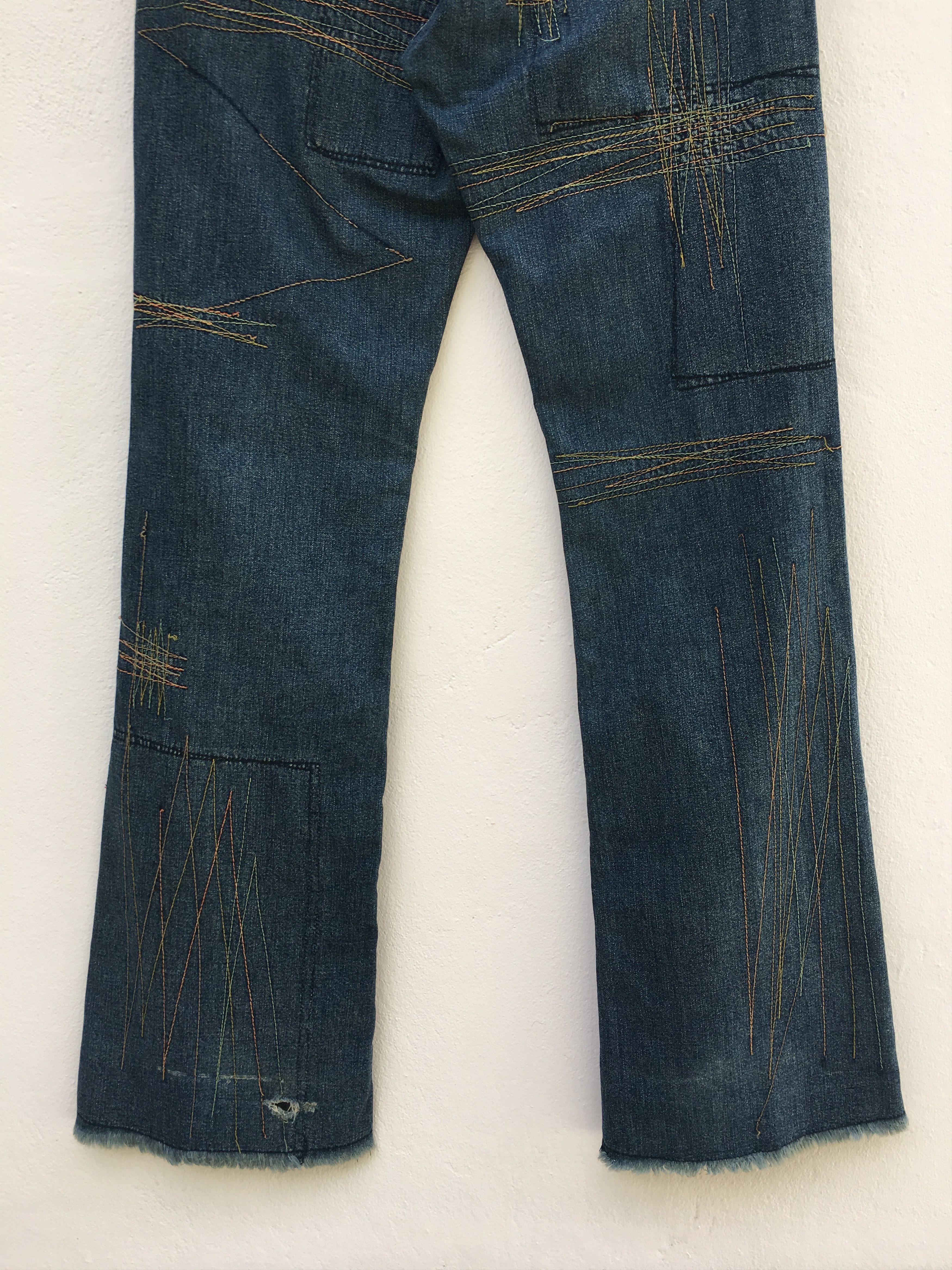 Hysteric Glamour HYSTERIC GLAMOUR distressed denim/cropped pants punk style Size US 28 / EU 44 - 11 Thumbnail