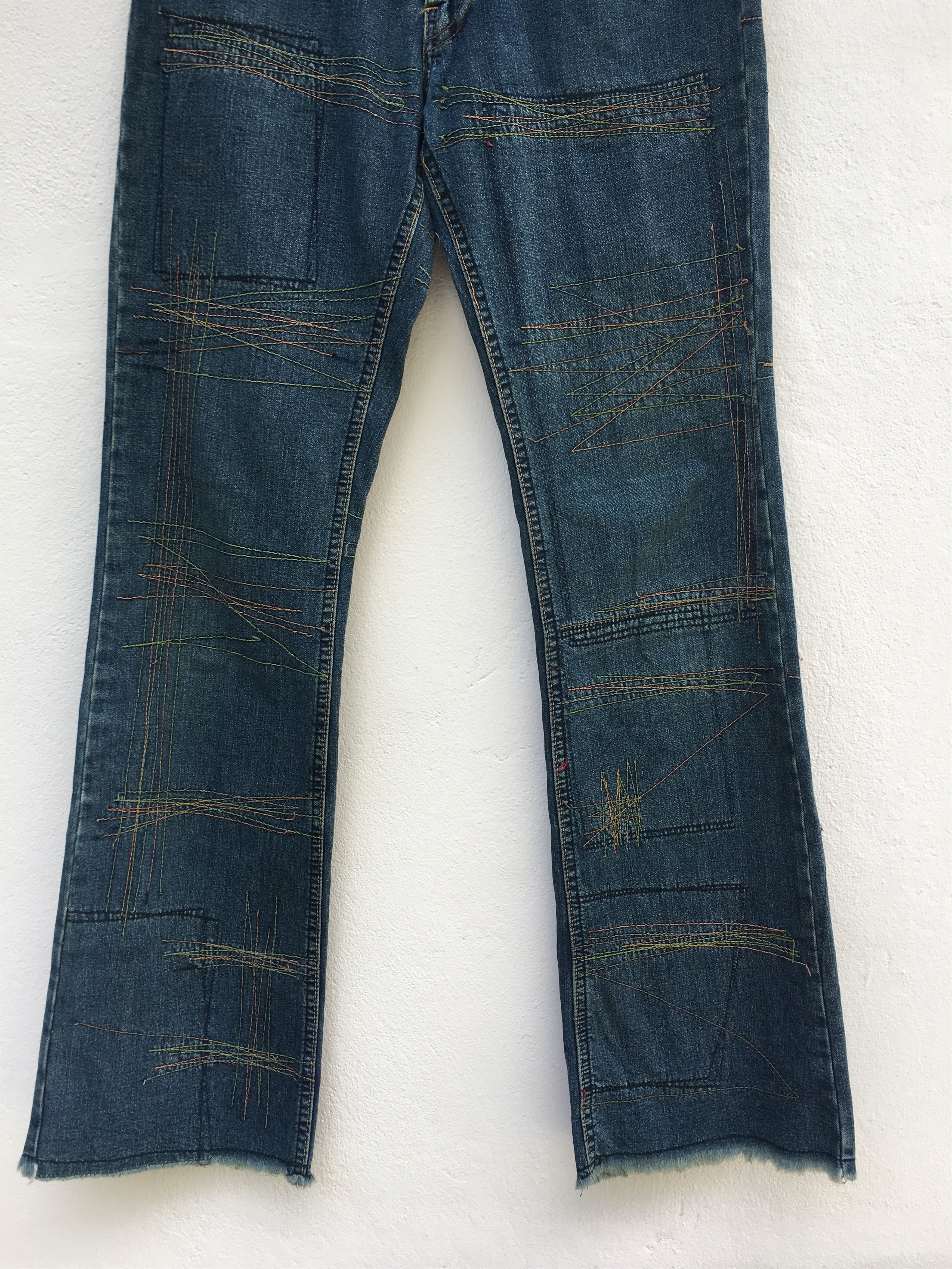 Hysteric Glamour HYSTERIC GLAMOUR distressed denim/cropped pants punk style Size US 28 / EU 44 - 5 Thumbnail