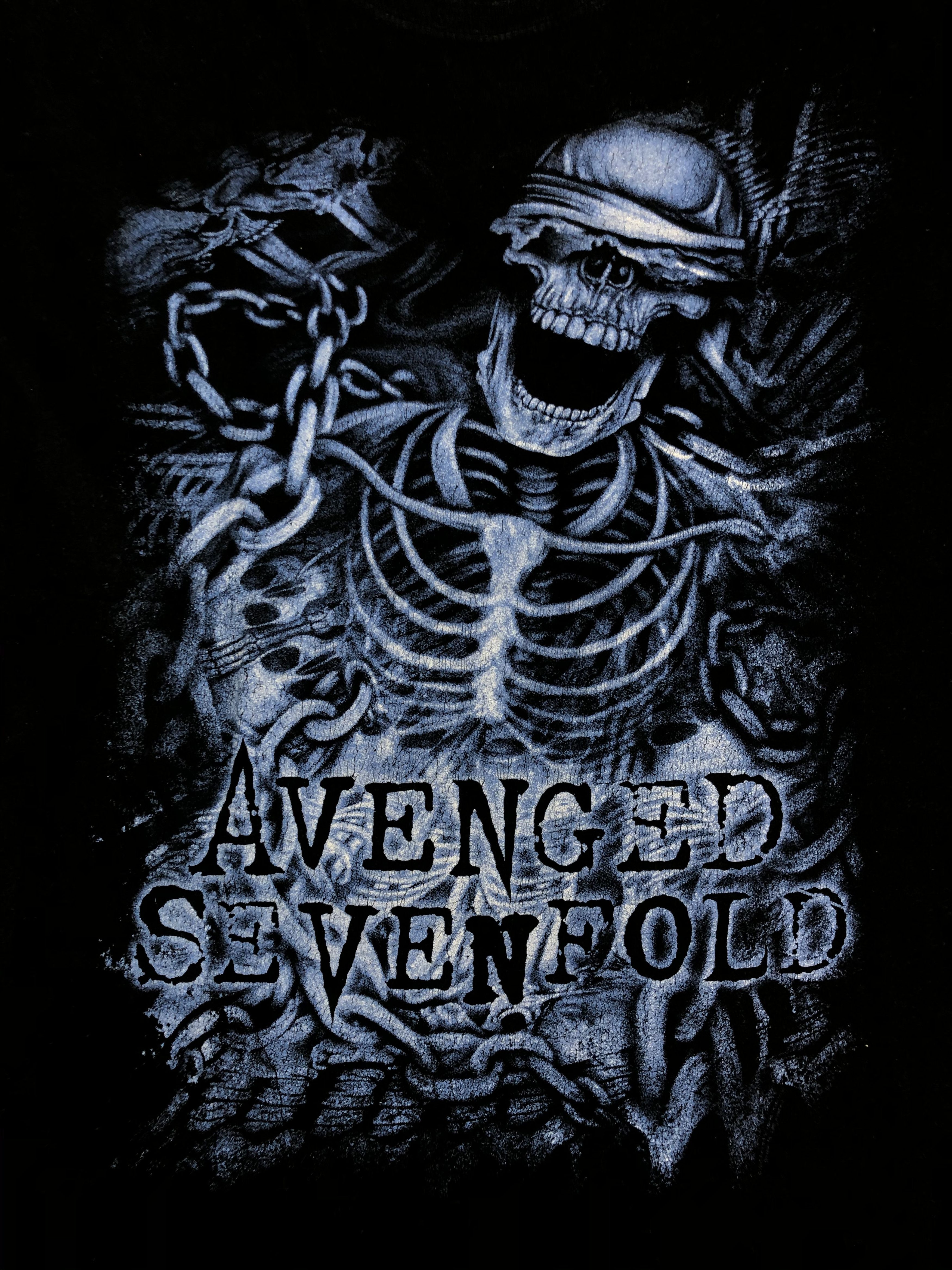 Band Tees Vintage 2010 Avenged Sevenfold (Linkin Park Green Day) Size US M / EU 48-50 / 2 - 3 Thumbnail