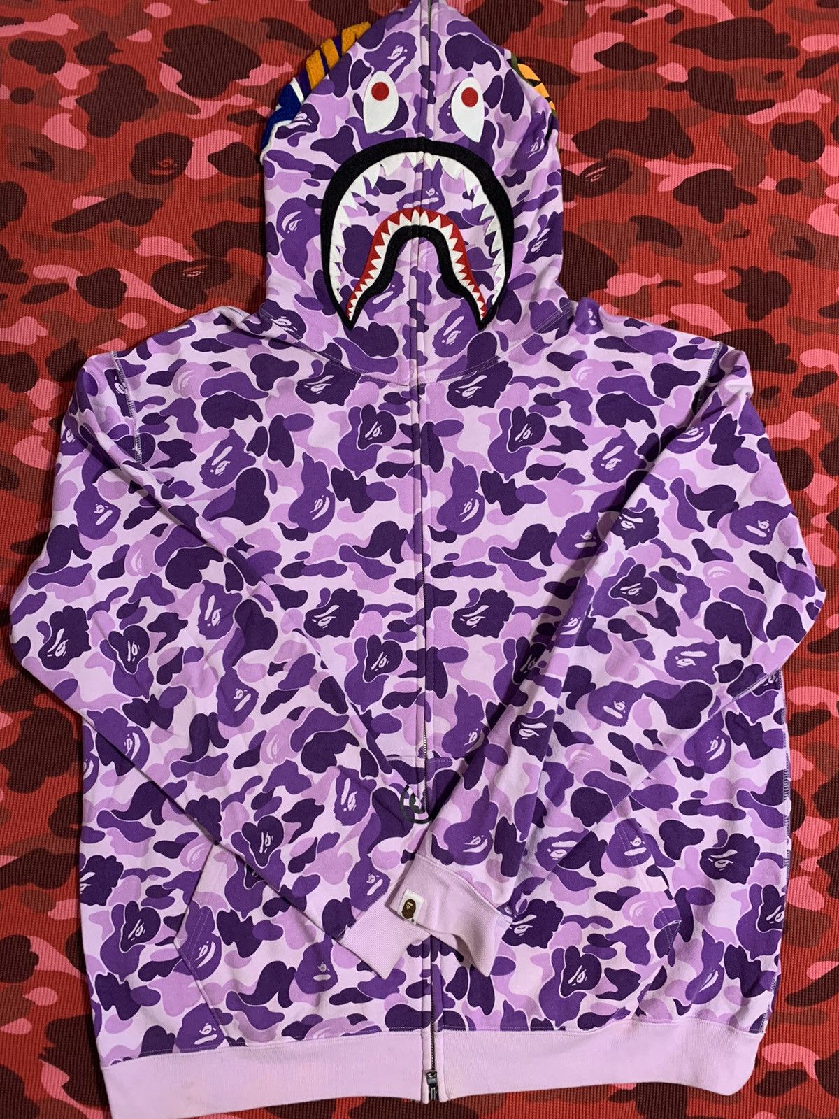 Bape Bape taipei camo 2008 shark hoodie a bathing ape | Grailed