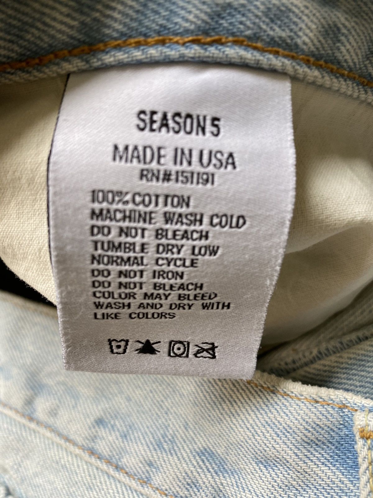 Yeezy NWT Yeezy Season 5 Faded Indigo Jeans 36 Size US 36 / EU 52 - 4 Thumbnail