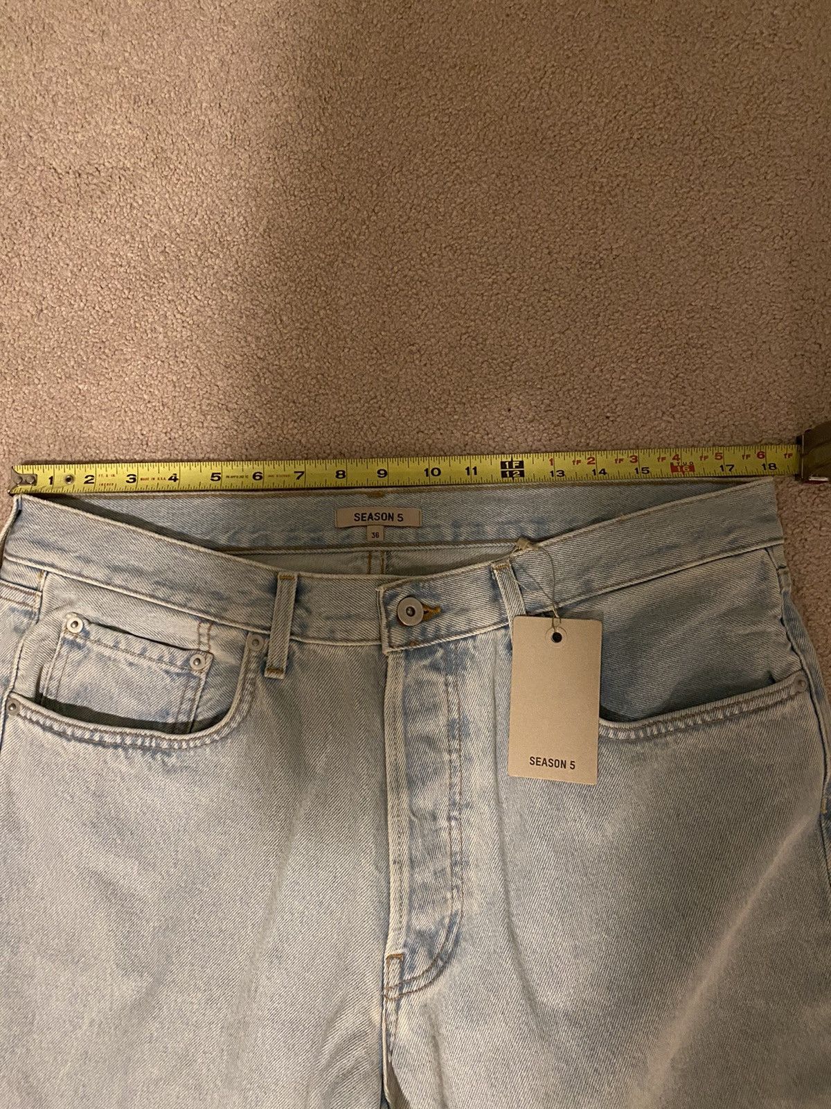 Yeezy NWT Yeezy Season 5 Faded Indigo Jeans 36 Size US 36 / EU 52 - 7 Thumbnail