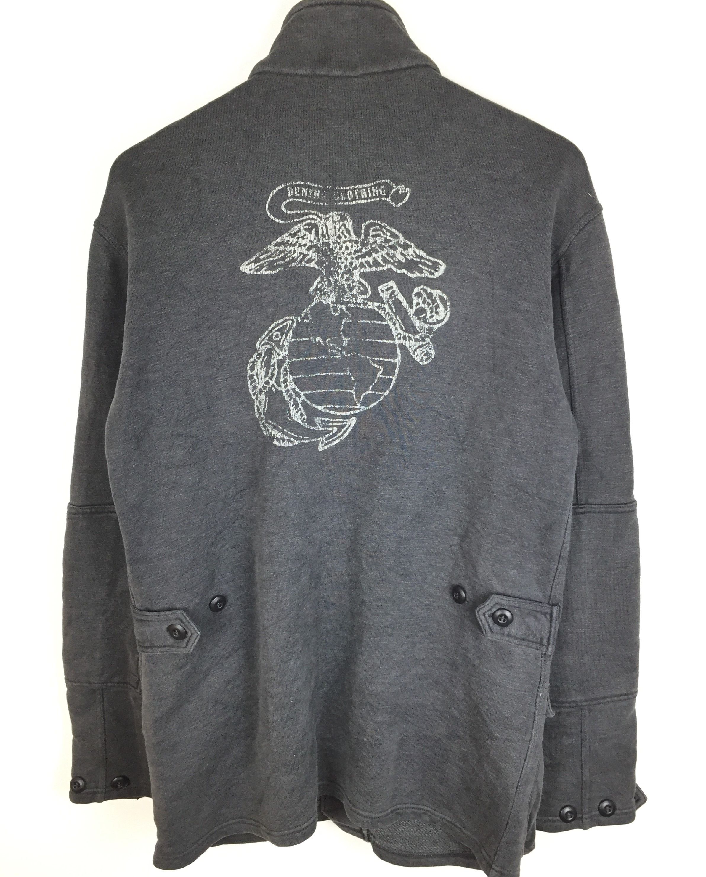 Denime DENIME japan heavy Loopwheeler M65 military sweat jacket Size US M / EU 48-50 / 2 - 9 Thumbnail