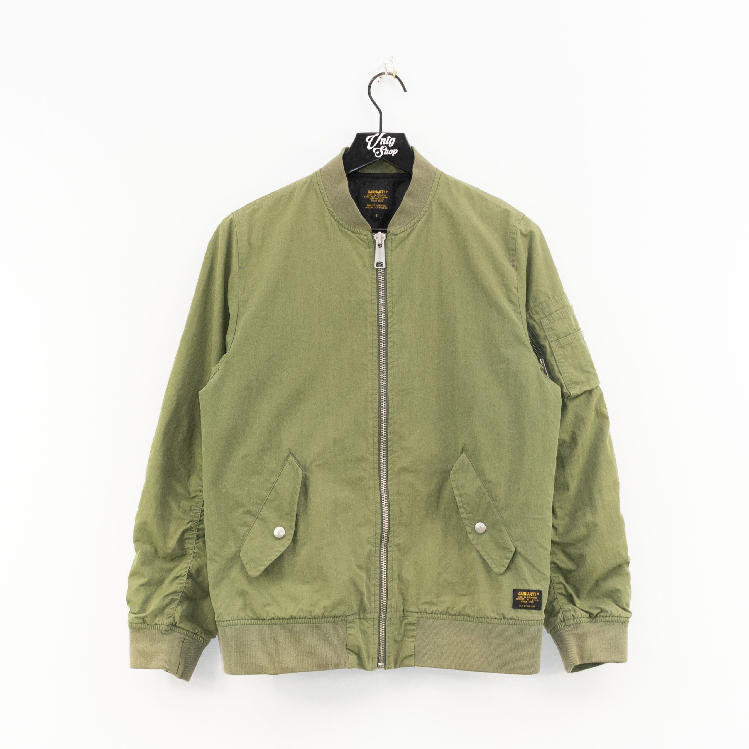 Vintage Carhartt WIP Work In Progress Adams MA-1 Bomber Jacket | Grailed