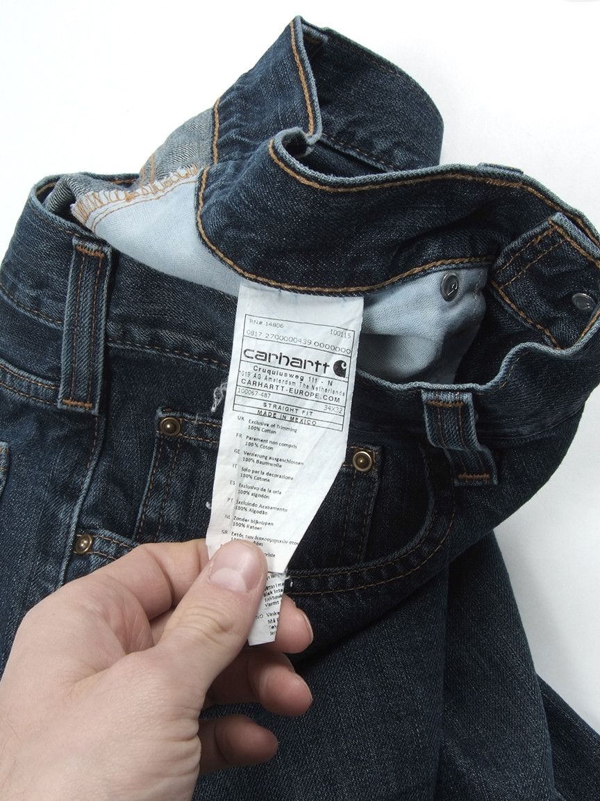 Carhartt × Carhartt Wip × Vintage Vintage Carhartt Straight Fit Denim Jeans Sz34 Size US 34 / EU 50 - 5 Thumbnail
