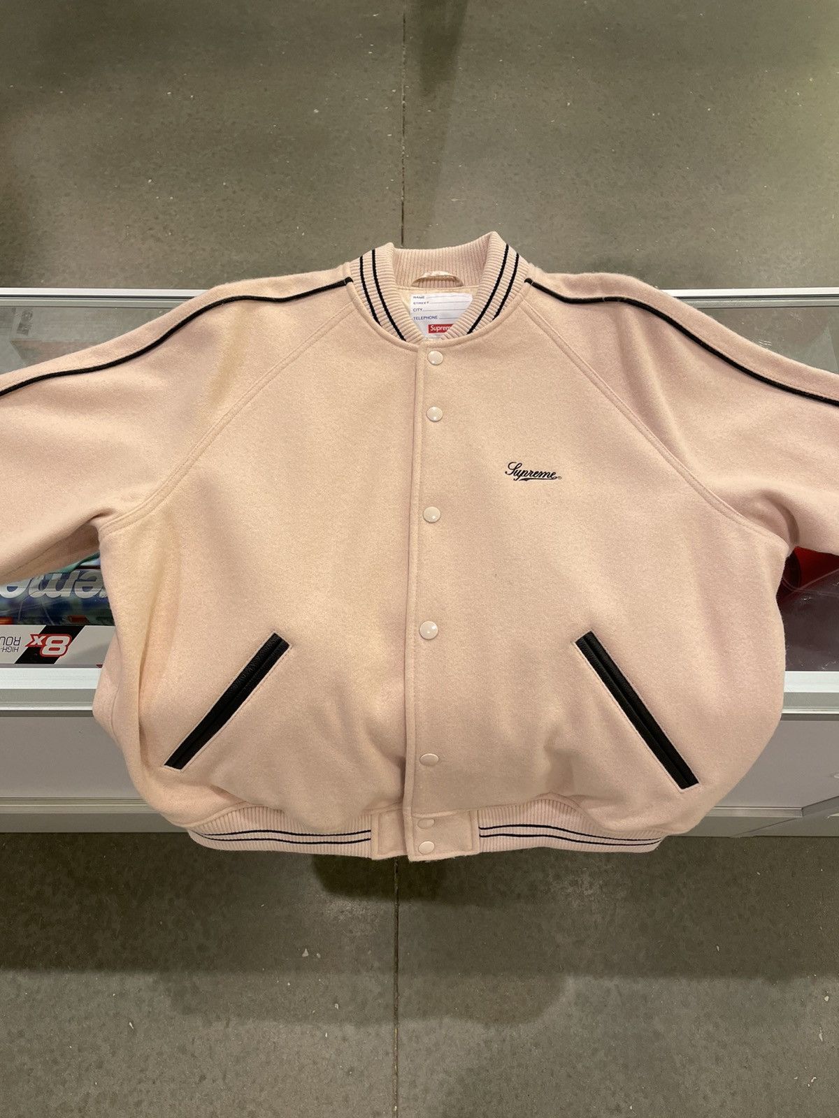 Supreme Supreme Jamie Reid It's All Bollocks Varsity Jacket | Grailed