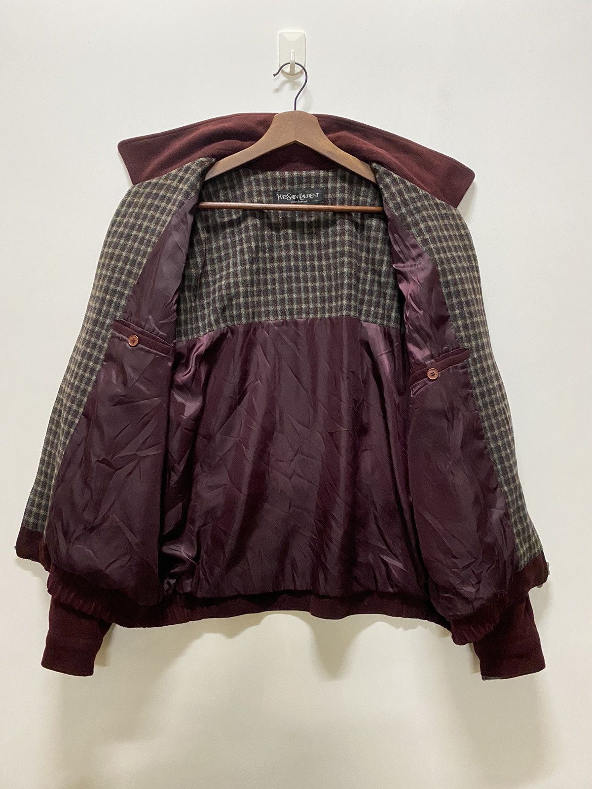 Yves Saint Laurent Yves Saint Laurent wool zip up jacket size L-XL #BI Size US L / EU 52-54 / 3 - 5 Thumbnail