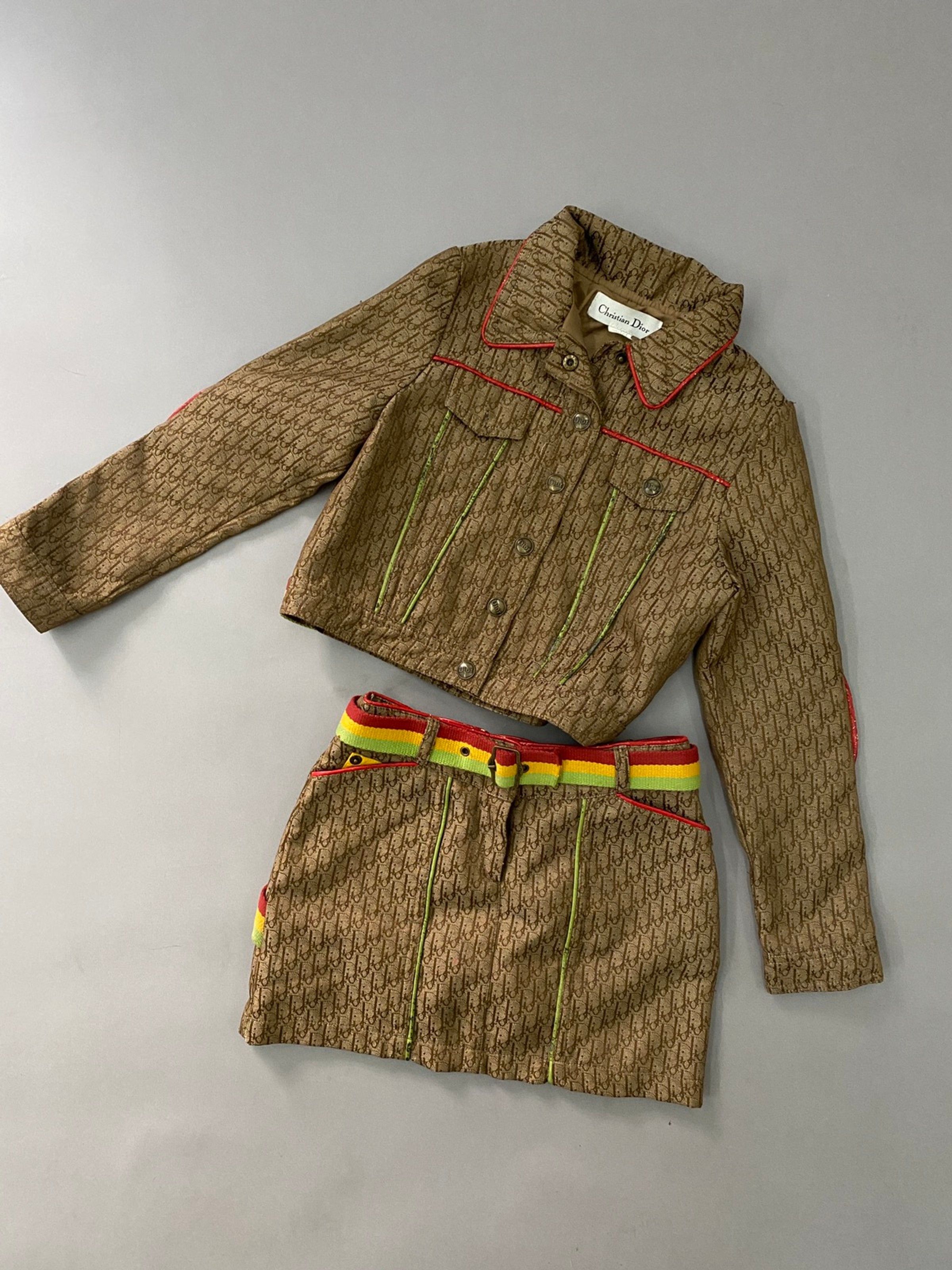 Dior × John Galliano × Vintage dior rasta 2004 galliano monogram jacket ...