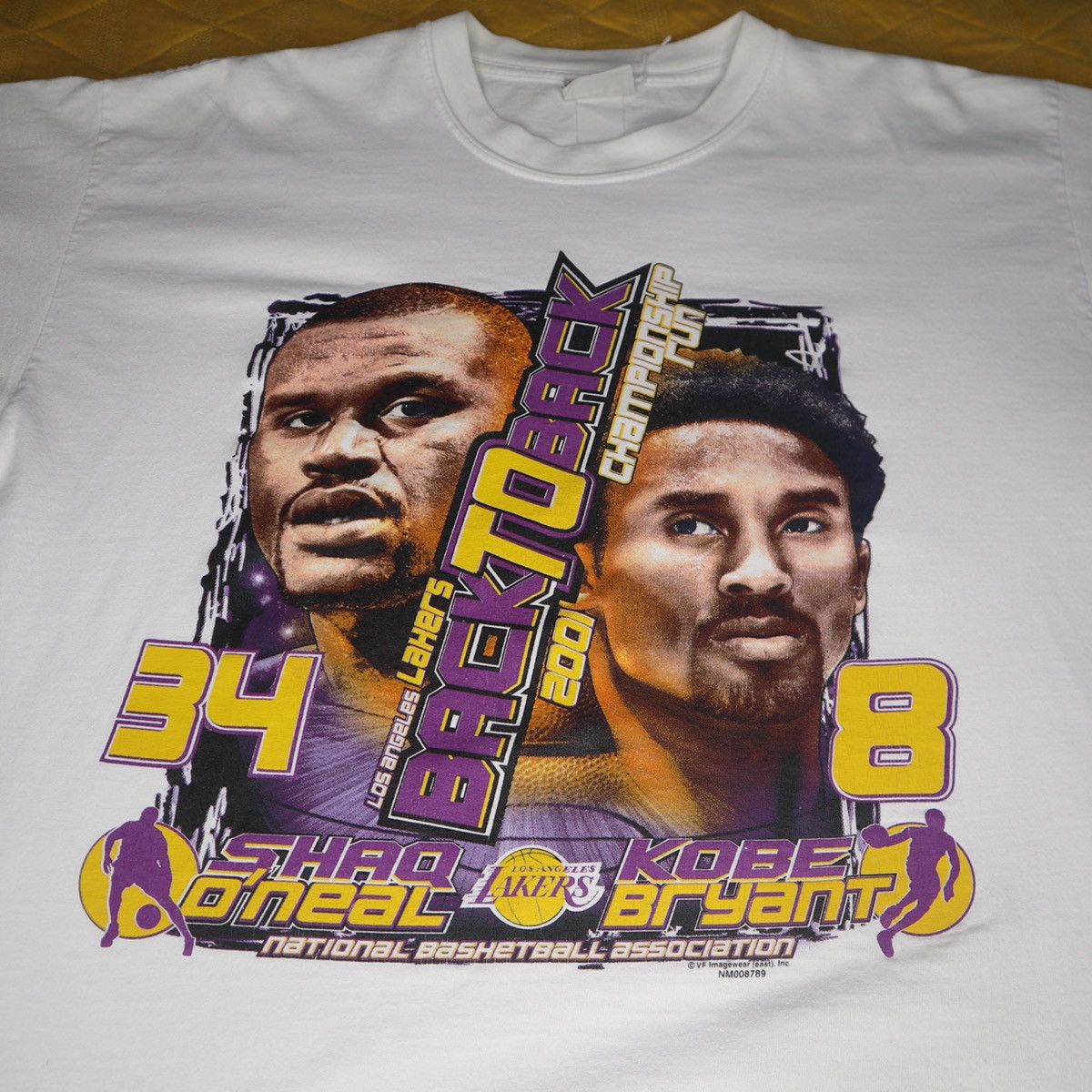 Vintage Vintage 2001 Kobe Bryant Shaq Lakers Championship Shirt Xl Grailed