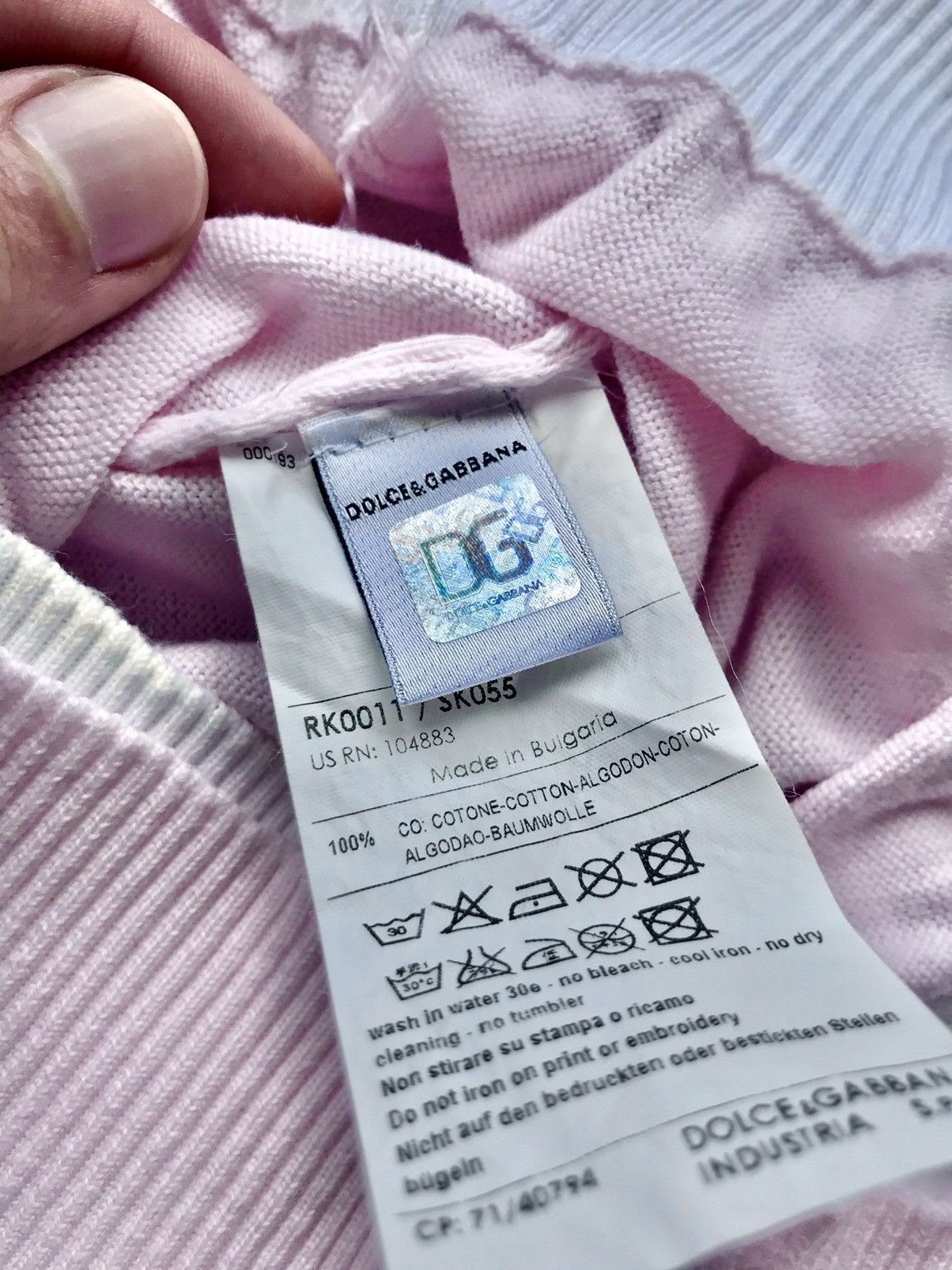 Dolce & Gabbana Pink D&G Sweater Size US L / EU 52-54 / 3 - 5 Thumbnail