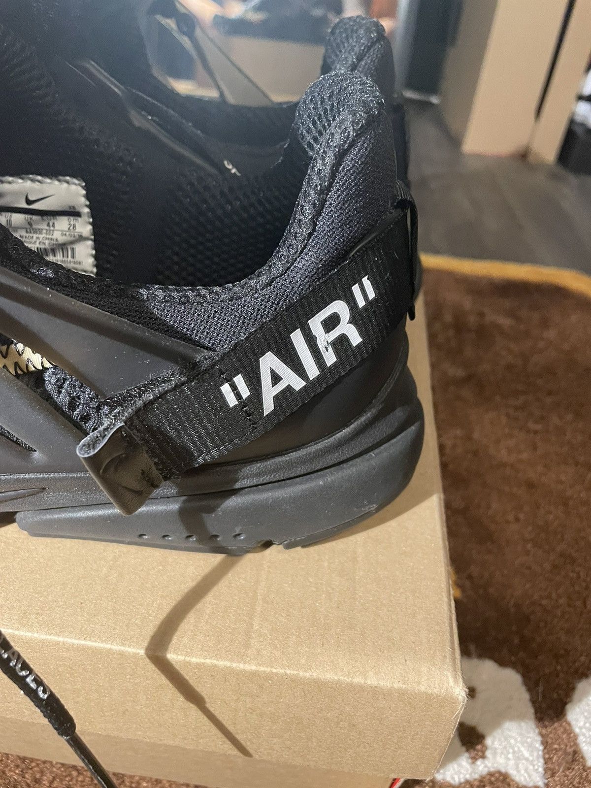 Nike × Off-White OFF-WHITE x Air Presto Black 2018 Size US 10 / EU 43 - 6 Thumbnail