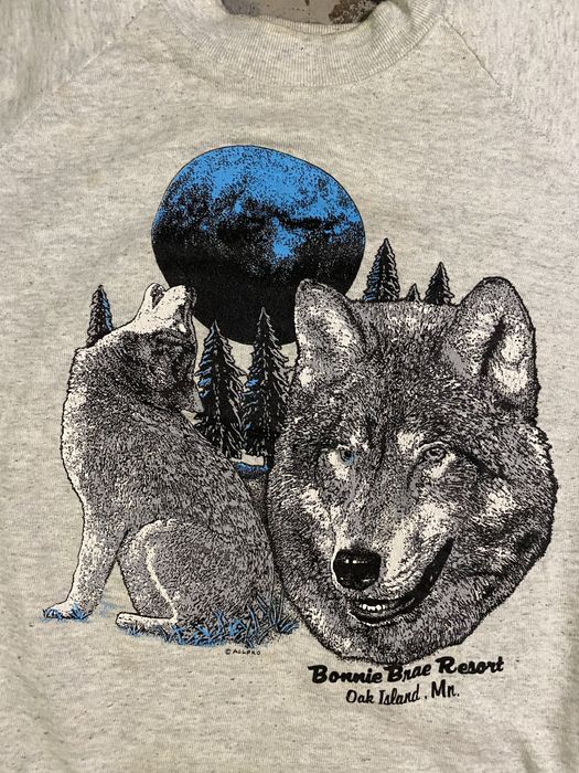 Vintage wolf online sweatshirt