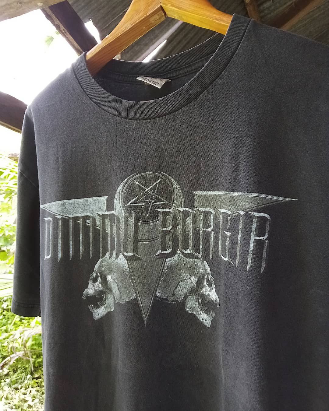 image of Band Tees x Vintage Dimmu Borgir Death Cult Region 666 2003 Black Metal, Men's (Size Large)